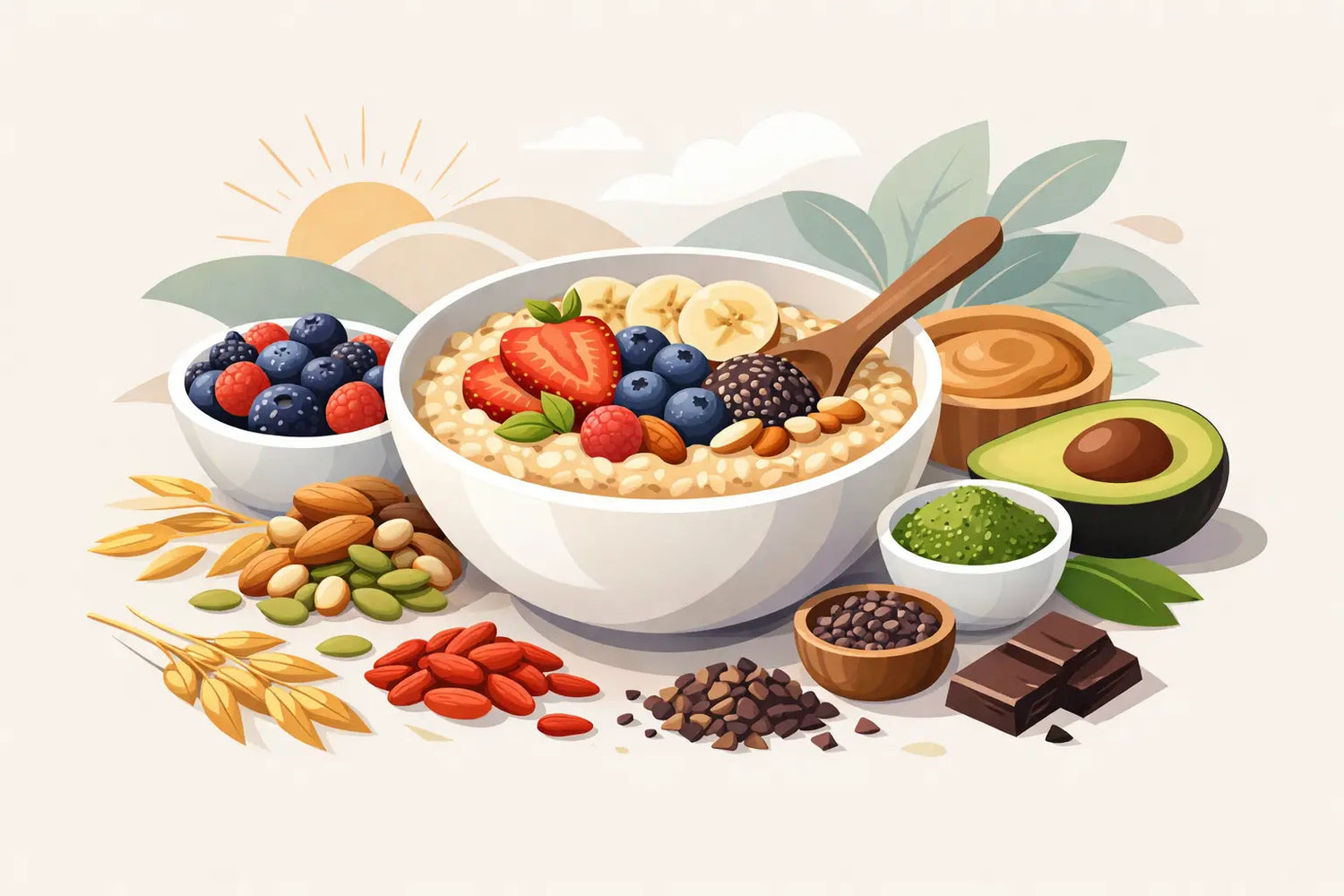 8 mejores superfoods para avena al desayuno