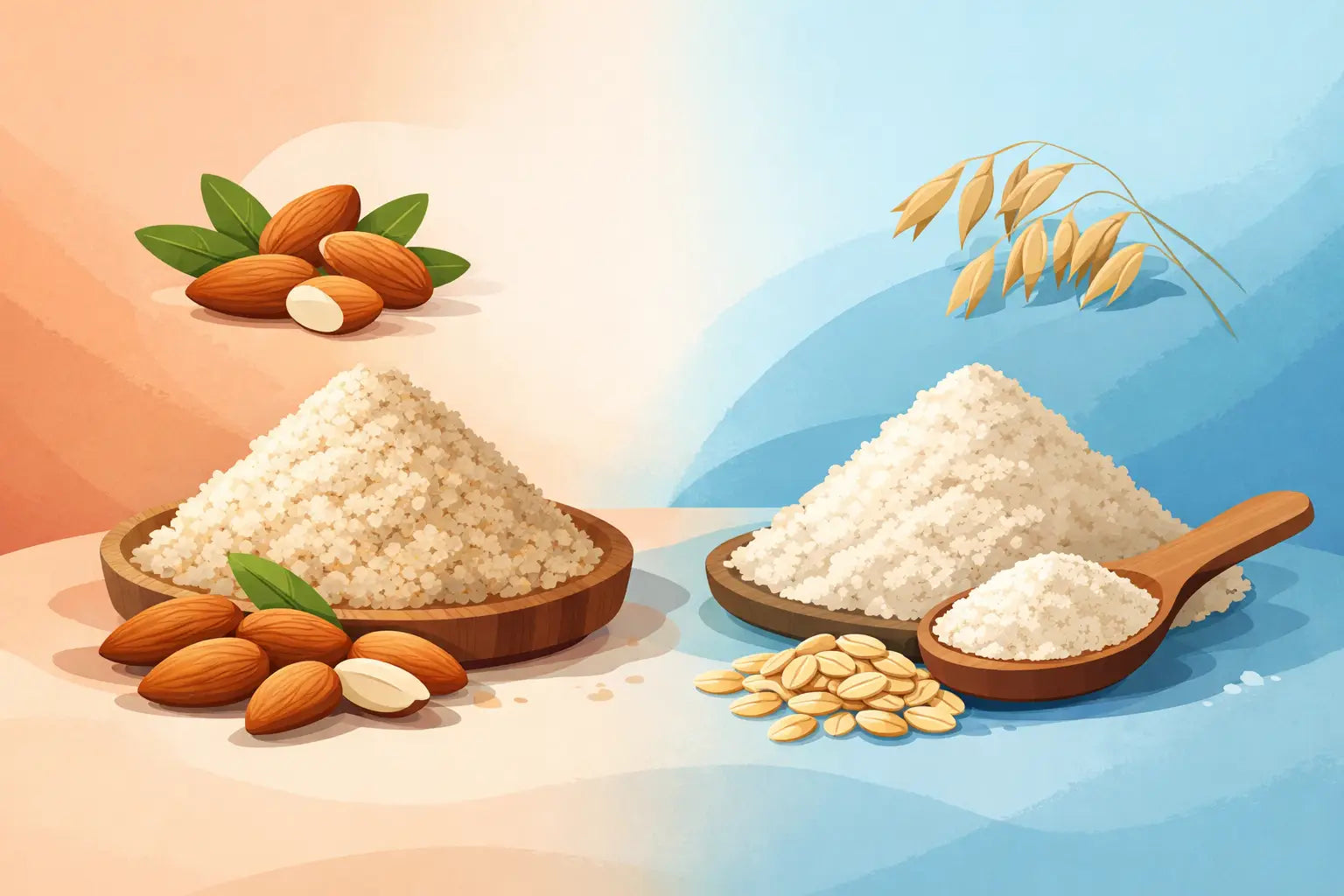 Harina de almendra o avena: ¿cuál elegir?