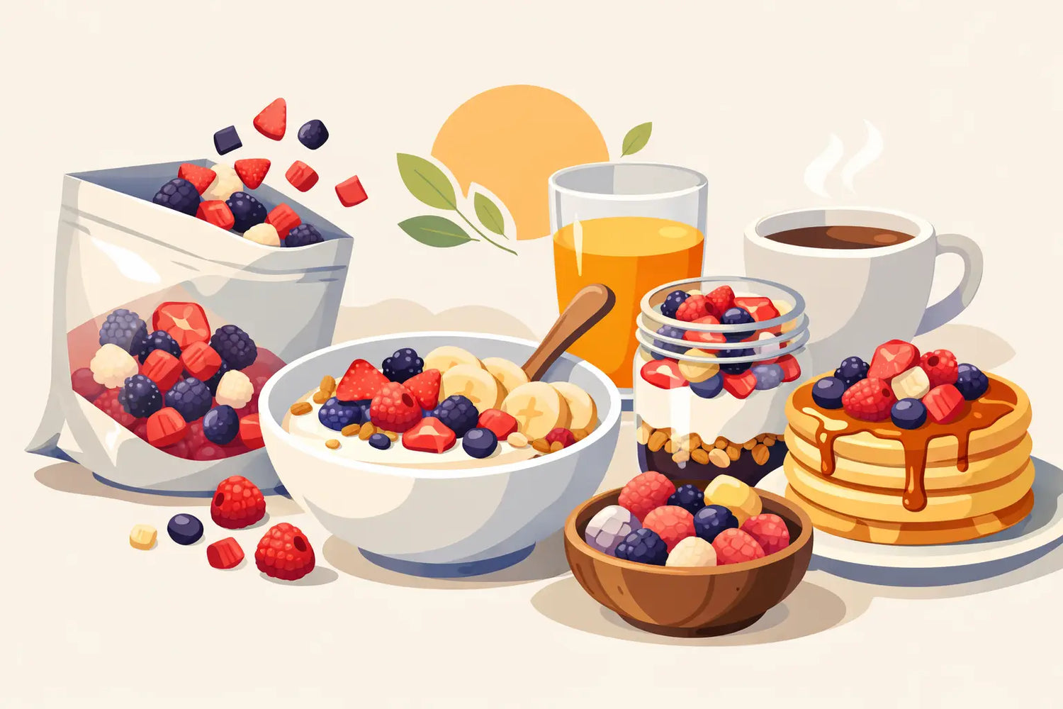 Cómo usar fruta liofilizada en desayunos diarios