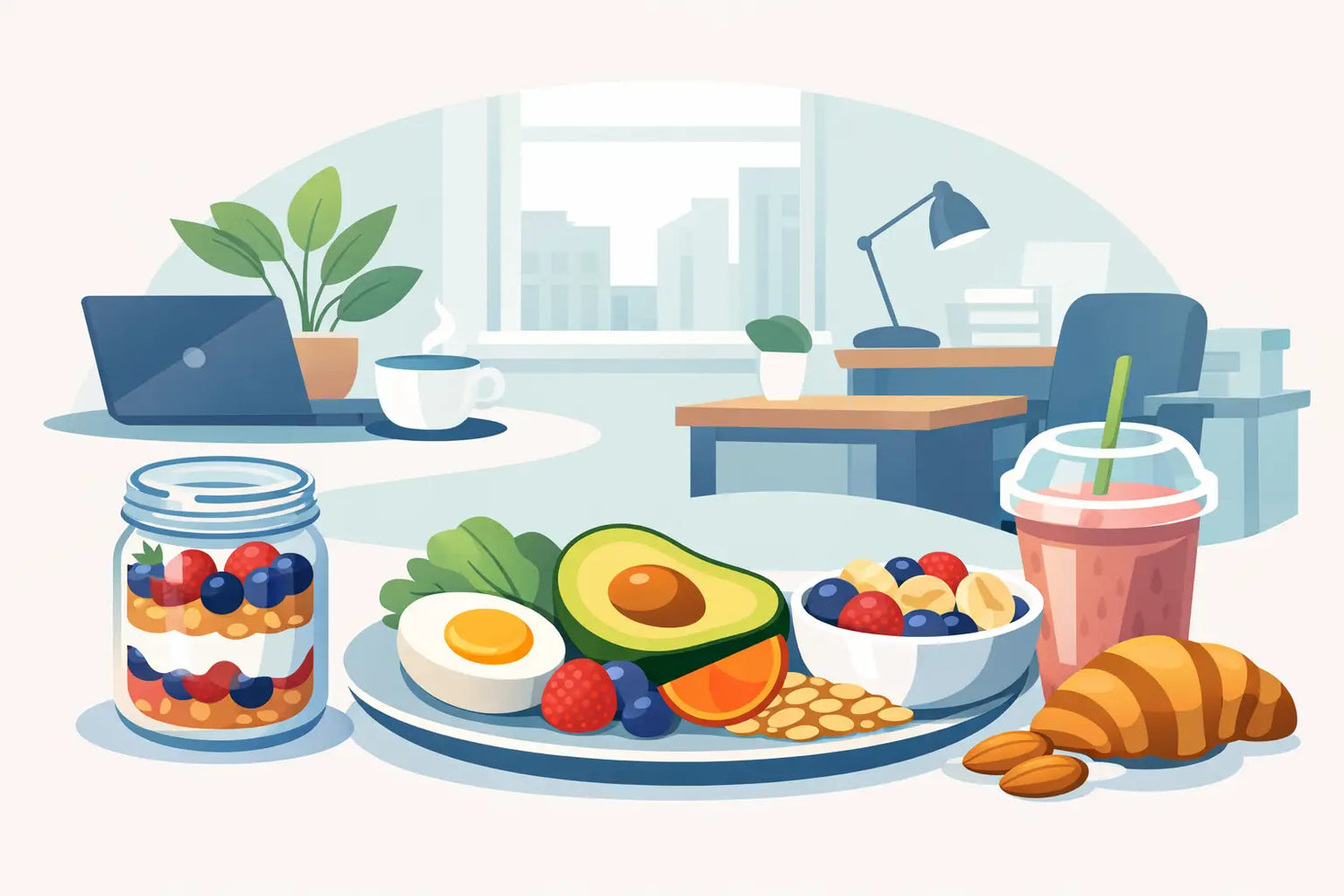 Desayunos saludables para oficina sin complicarte