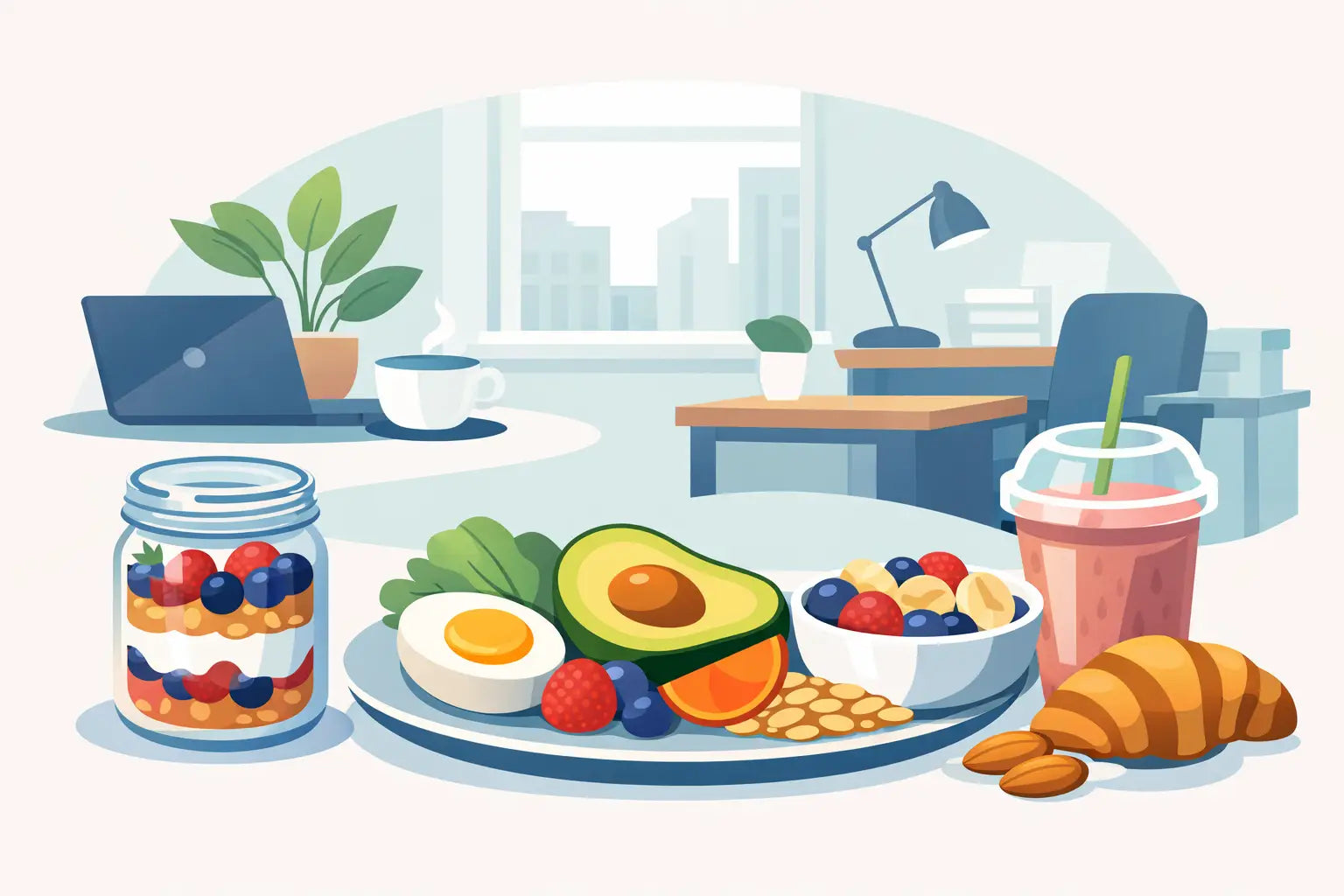 Desayunos saludables para oficina sin complicarte