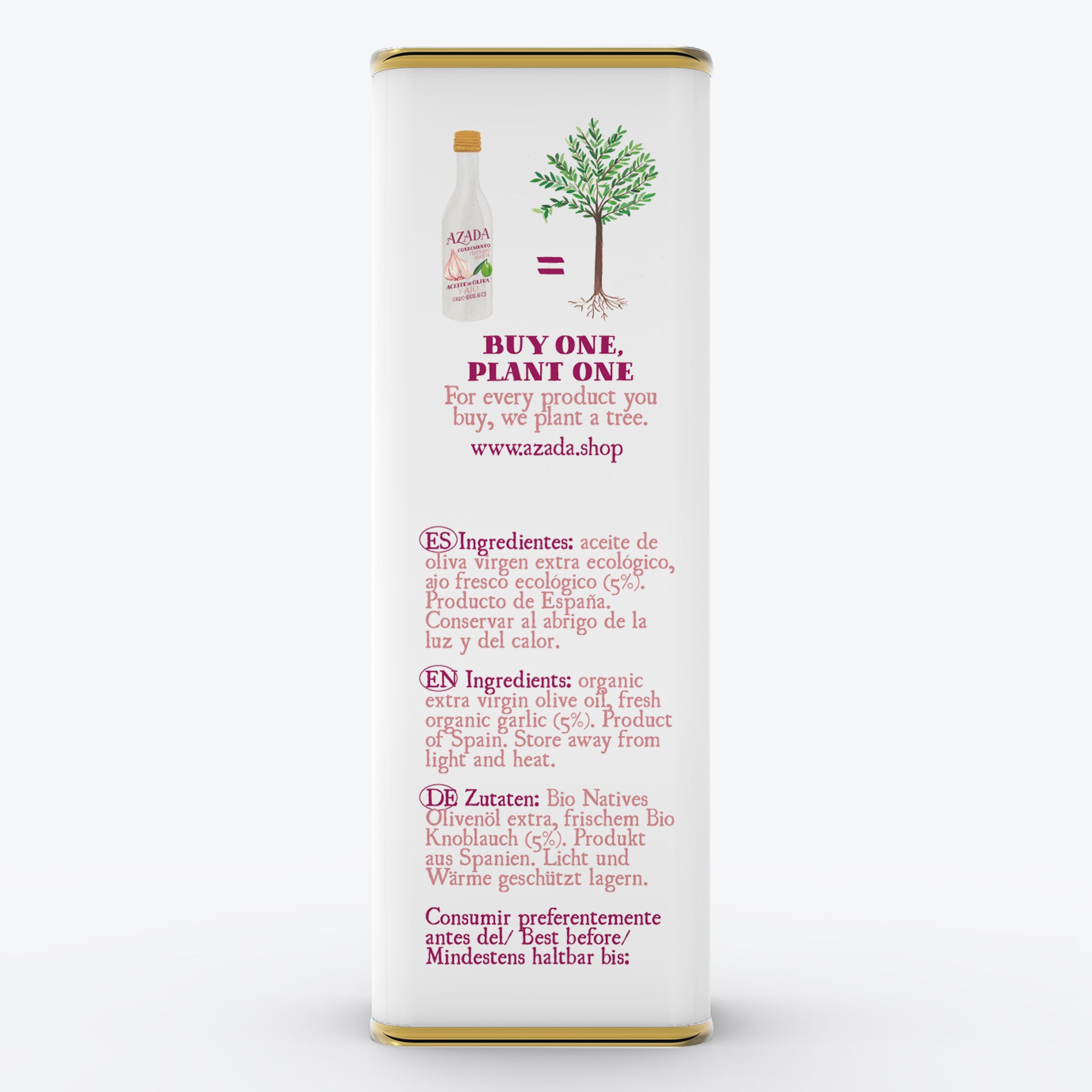 Aceite de Oliva y ajo bio