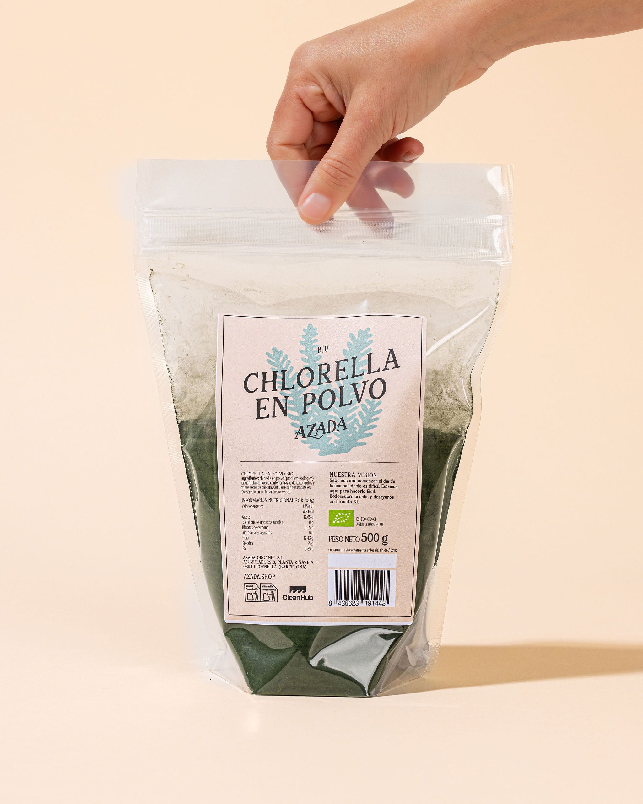 Bio-Chlorella-Pulver
