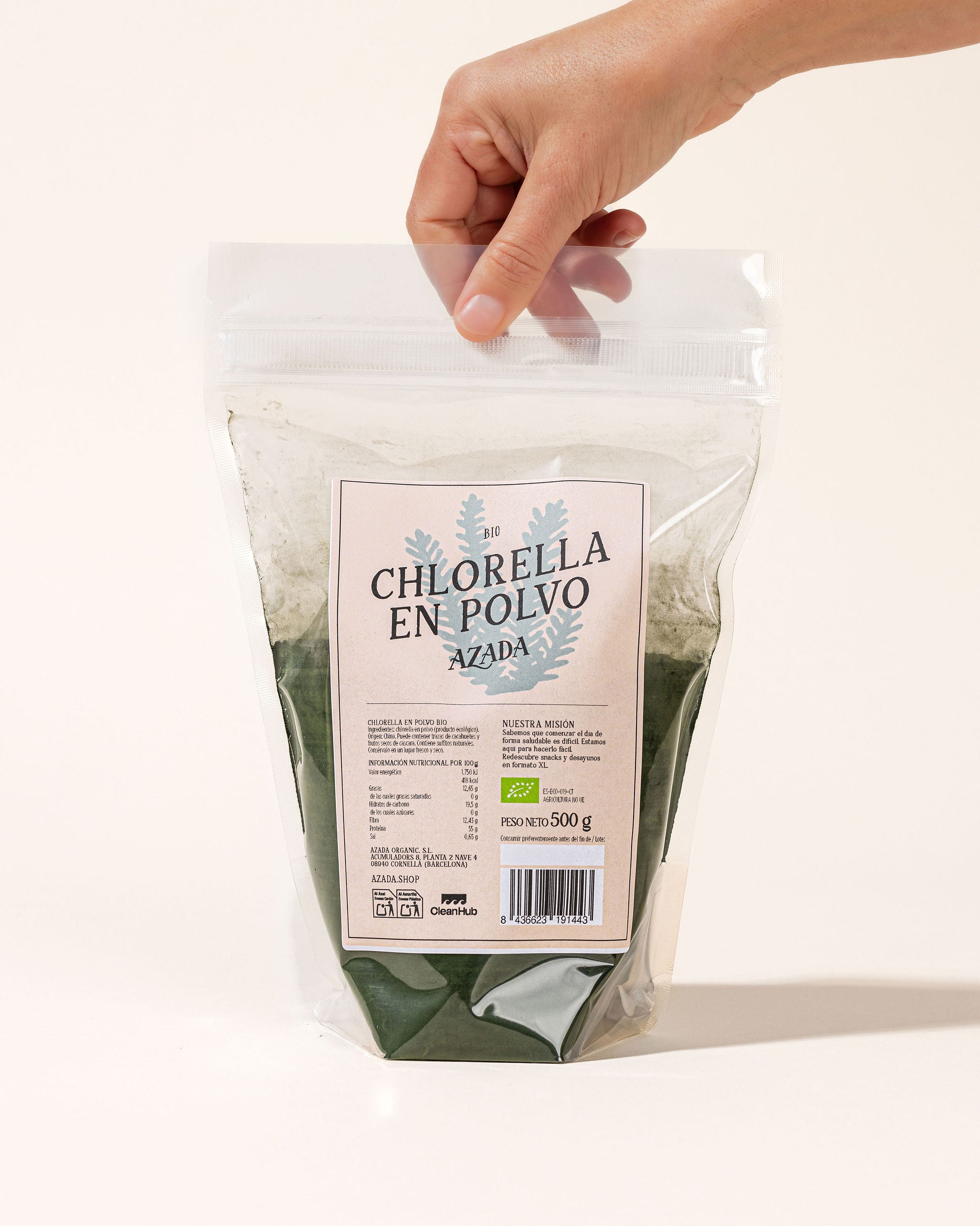 Bio-Chlorella-Pulver