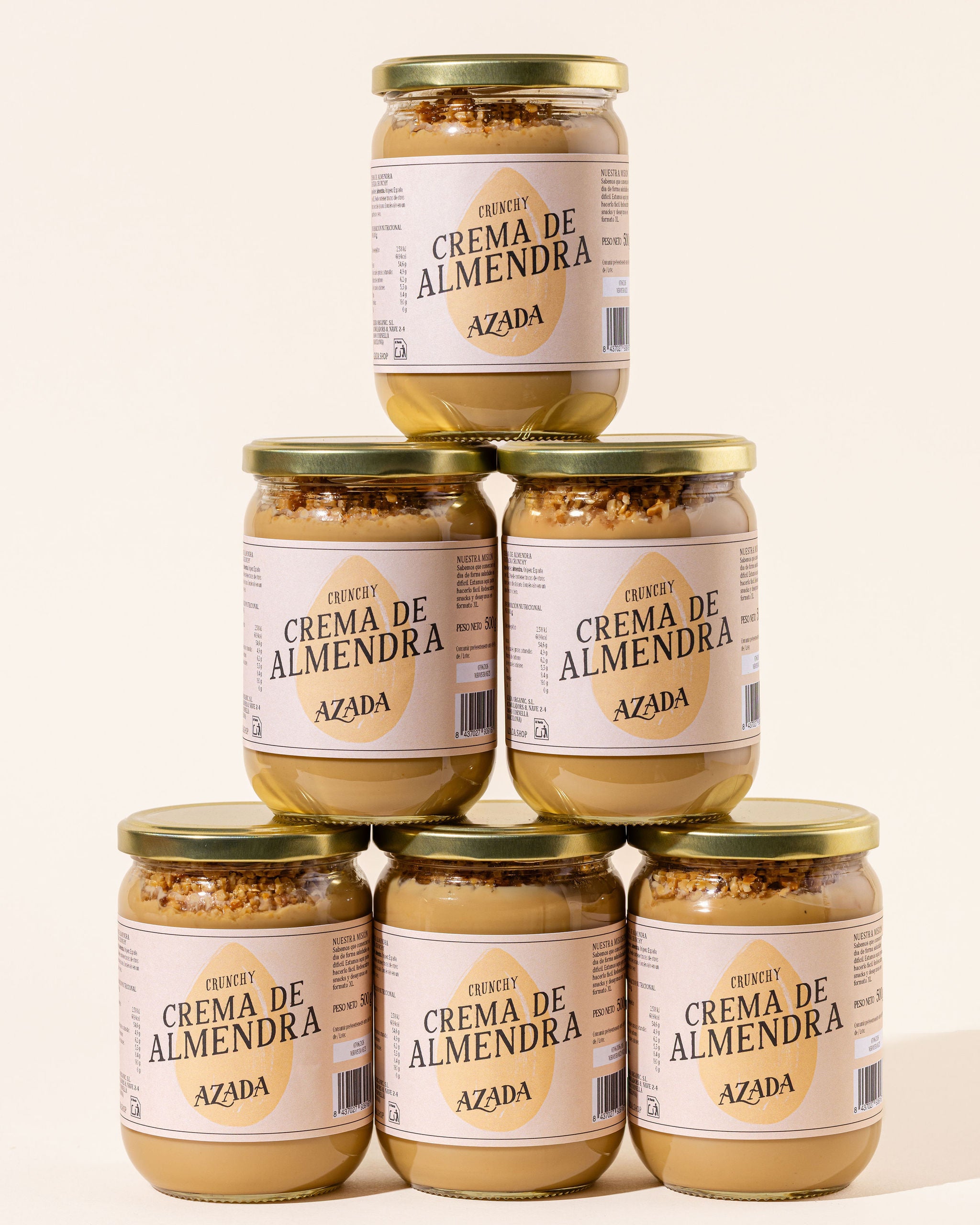 Crema de almendra crunchy