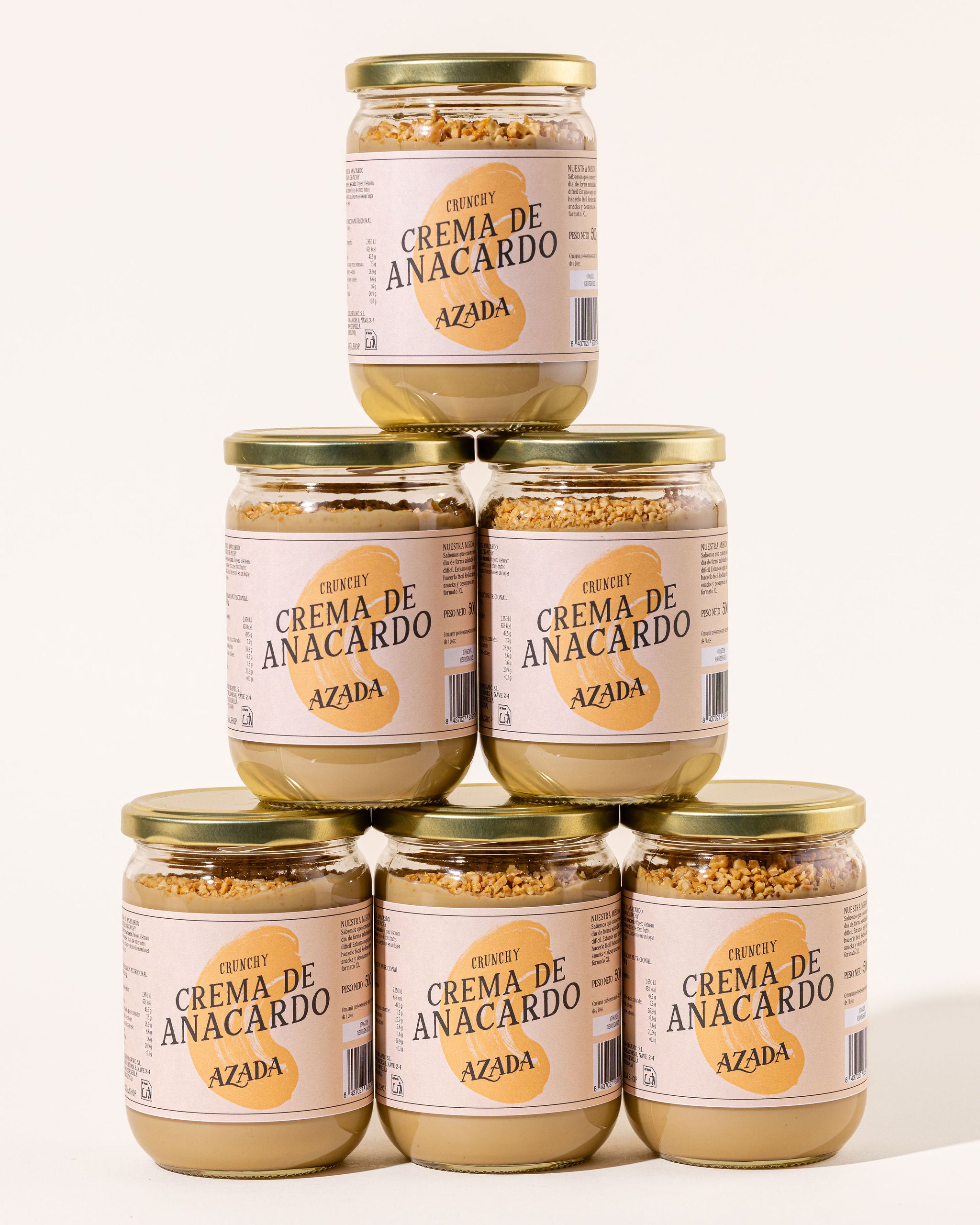 Crema de anacardo crunchy