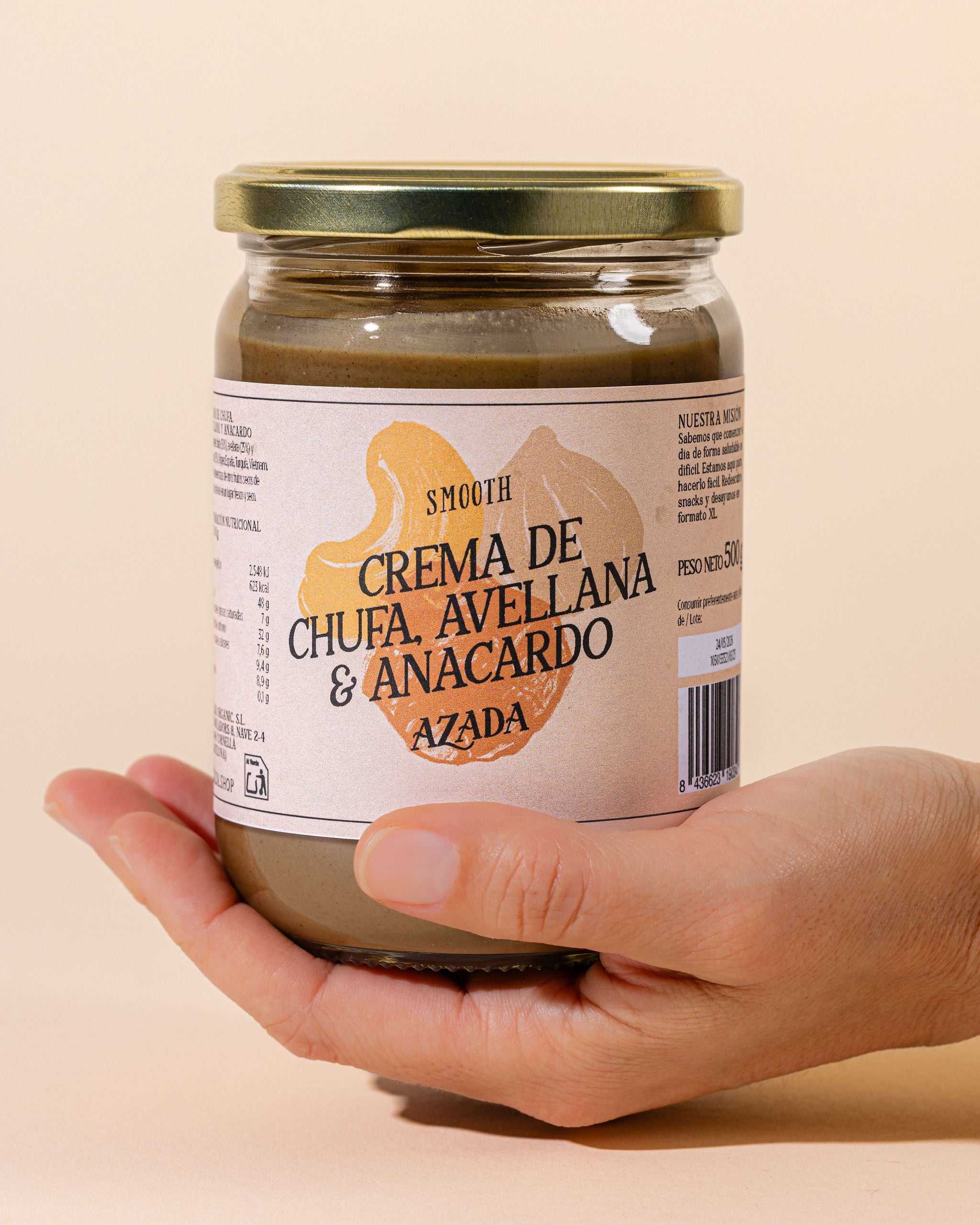 Crema de chufa, anacardo y avellana