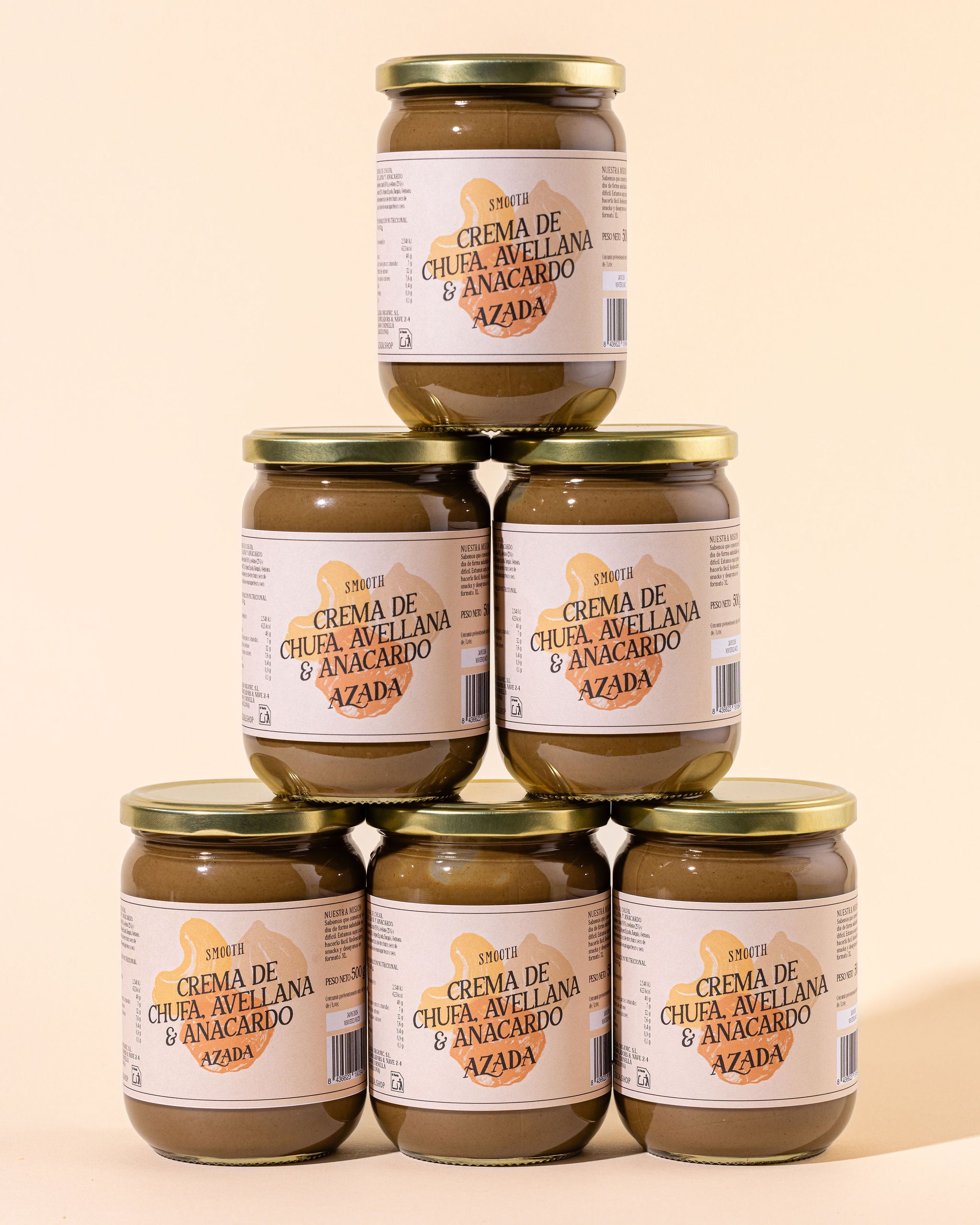 Crema de chufa, anacardo y avellana