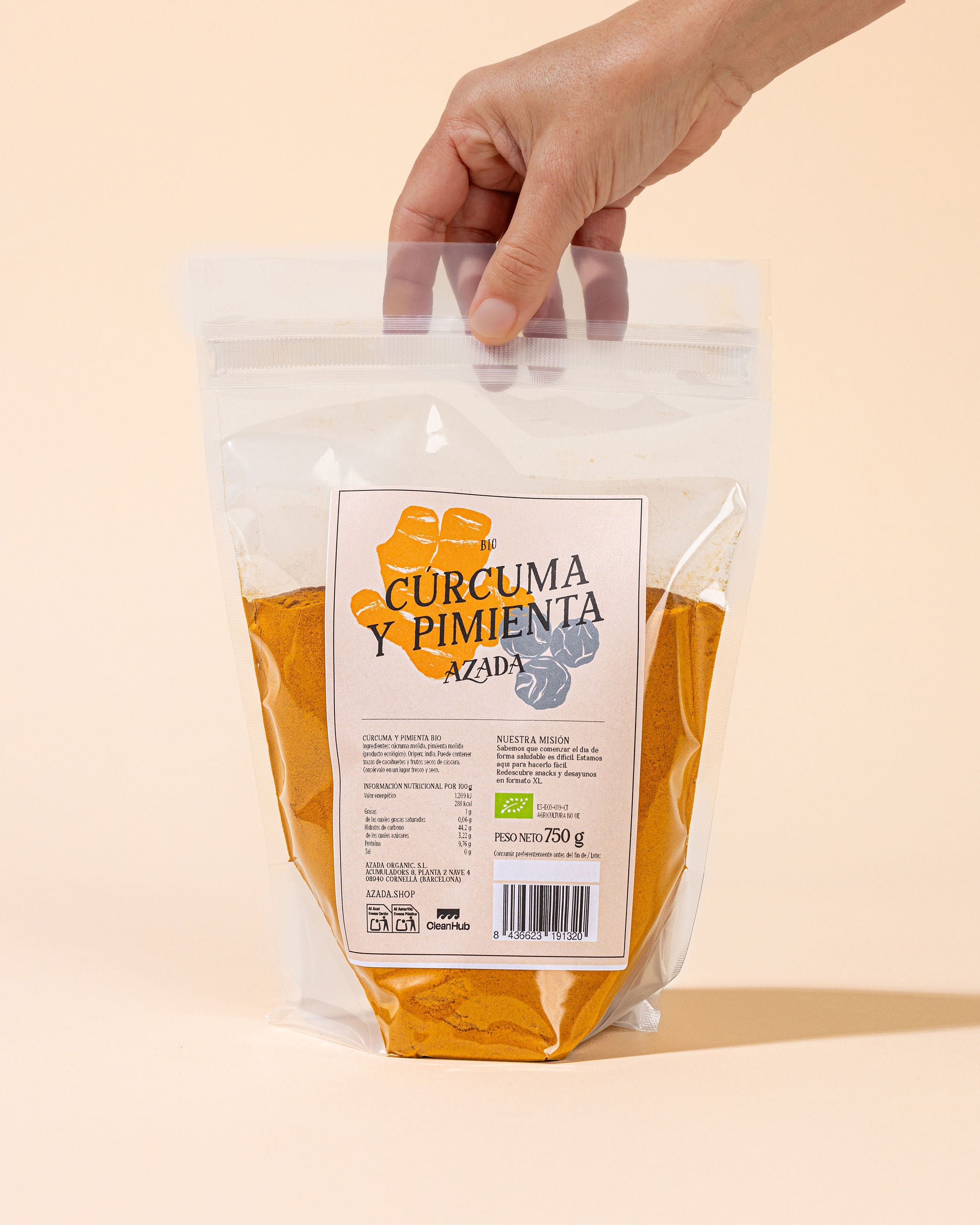 Cúrcuma y pimienta negra bio