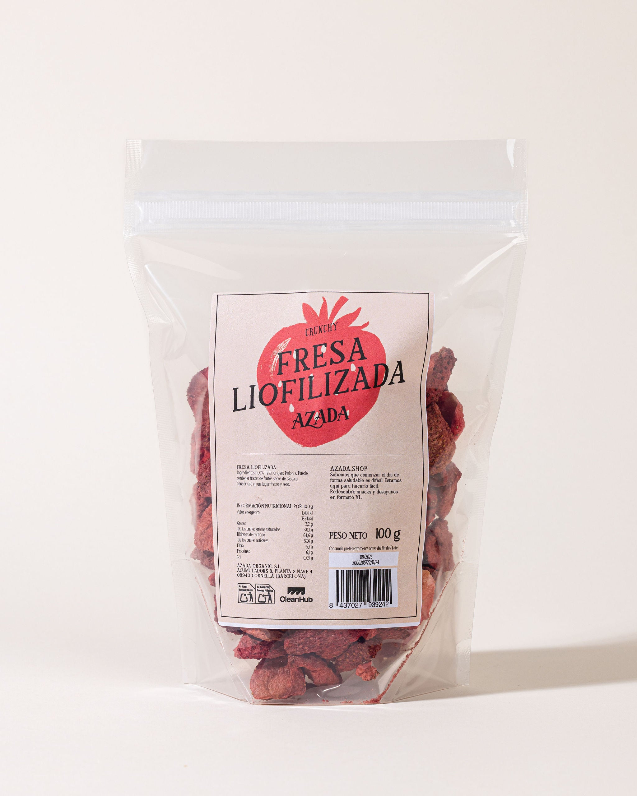 Gefriergetrocknete Erdbeere