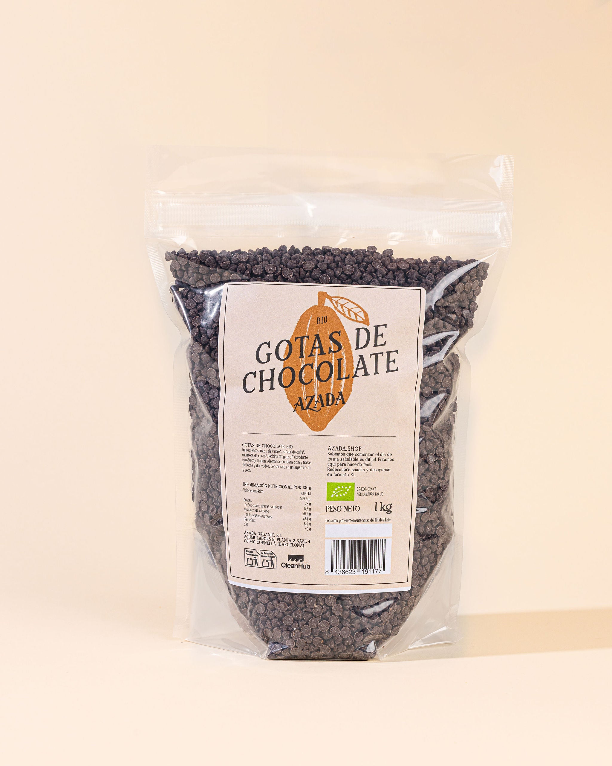 Gotas de chocolate bio