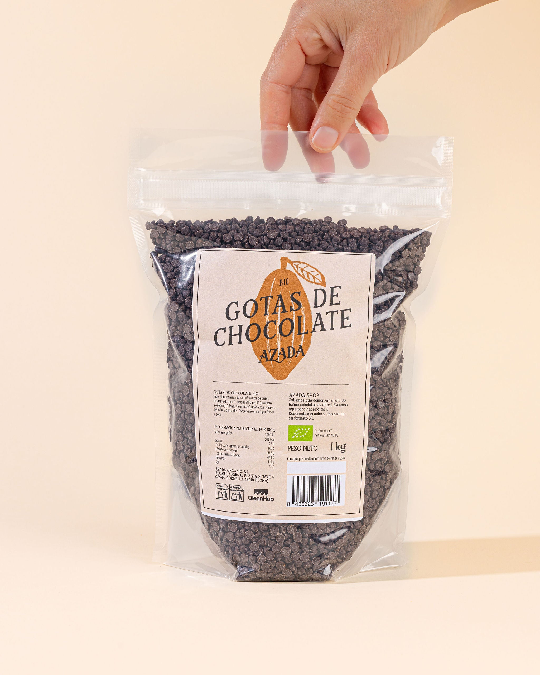 Gotas de chocolate bio