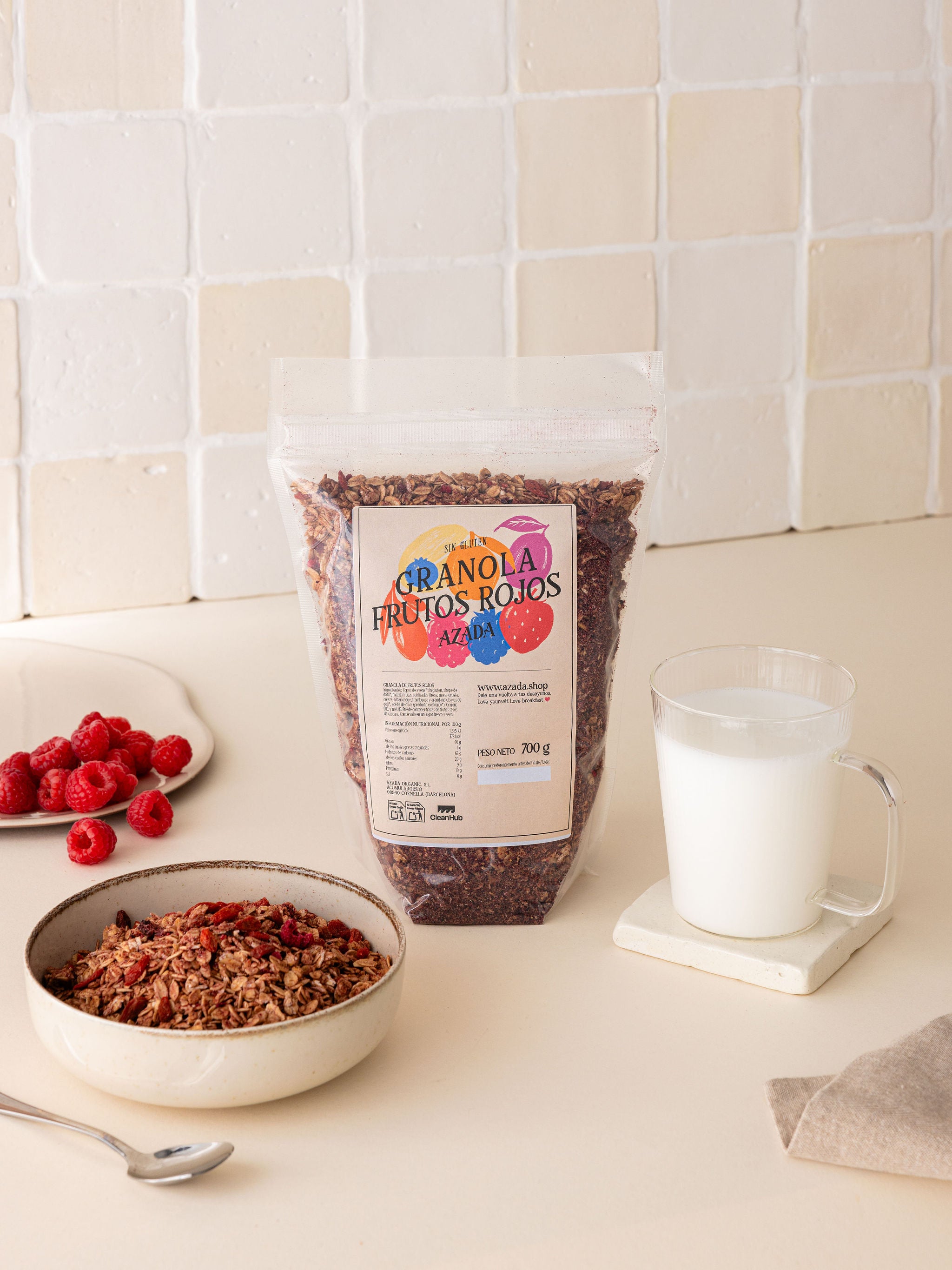 Crunchy bio Beeren- Granola