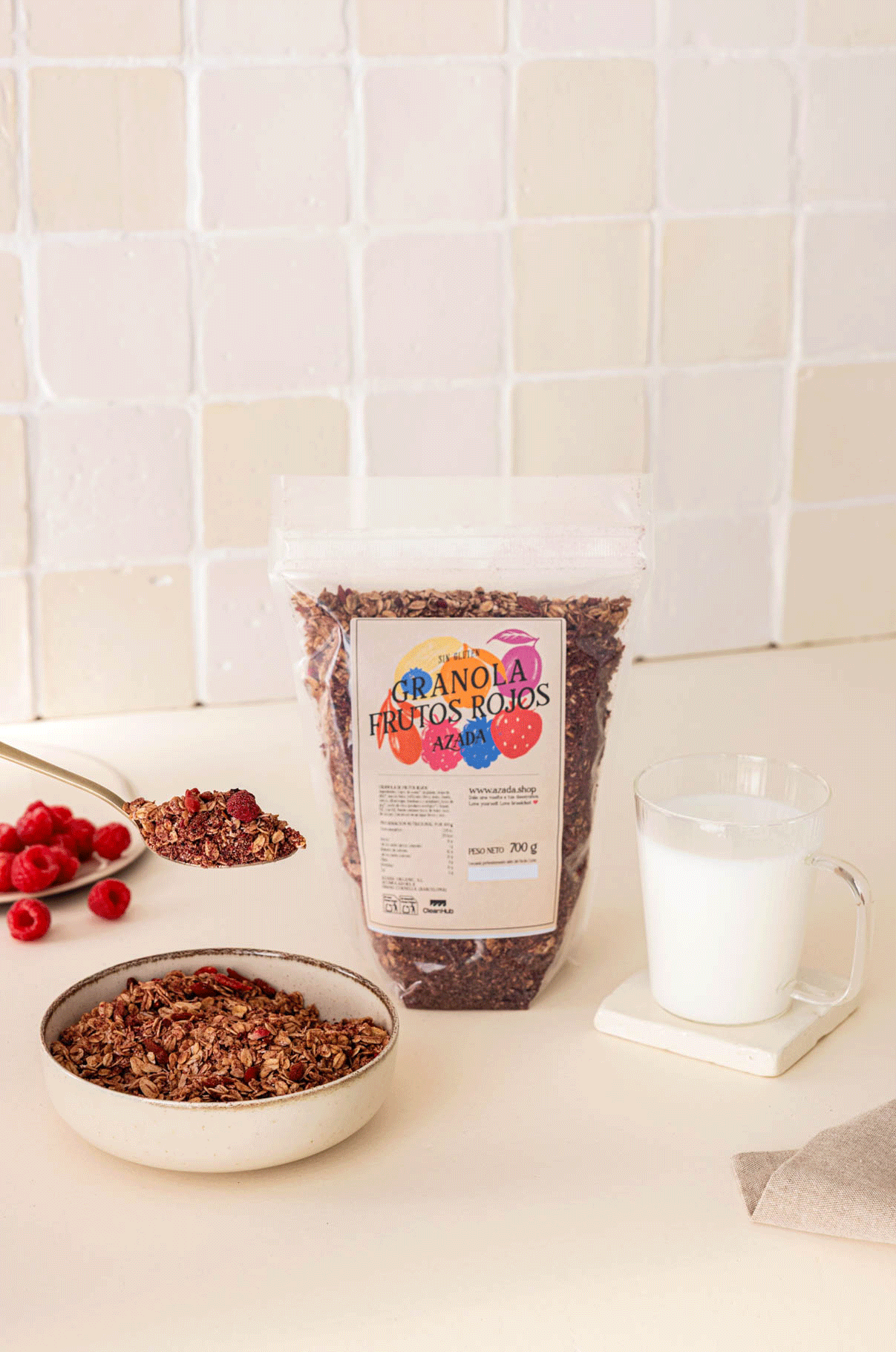 Crunchy bio Beeren- Granola