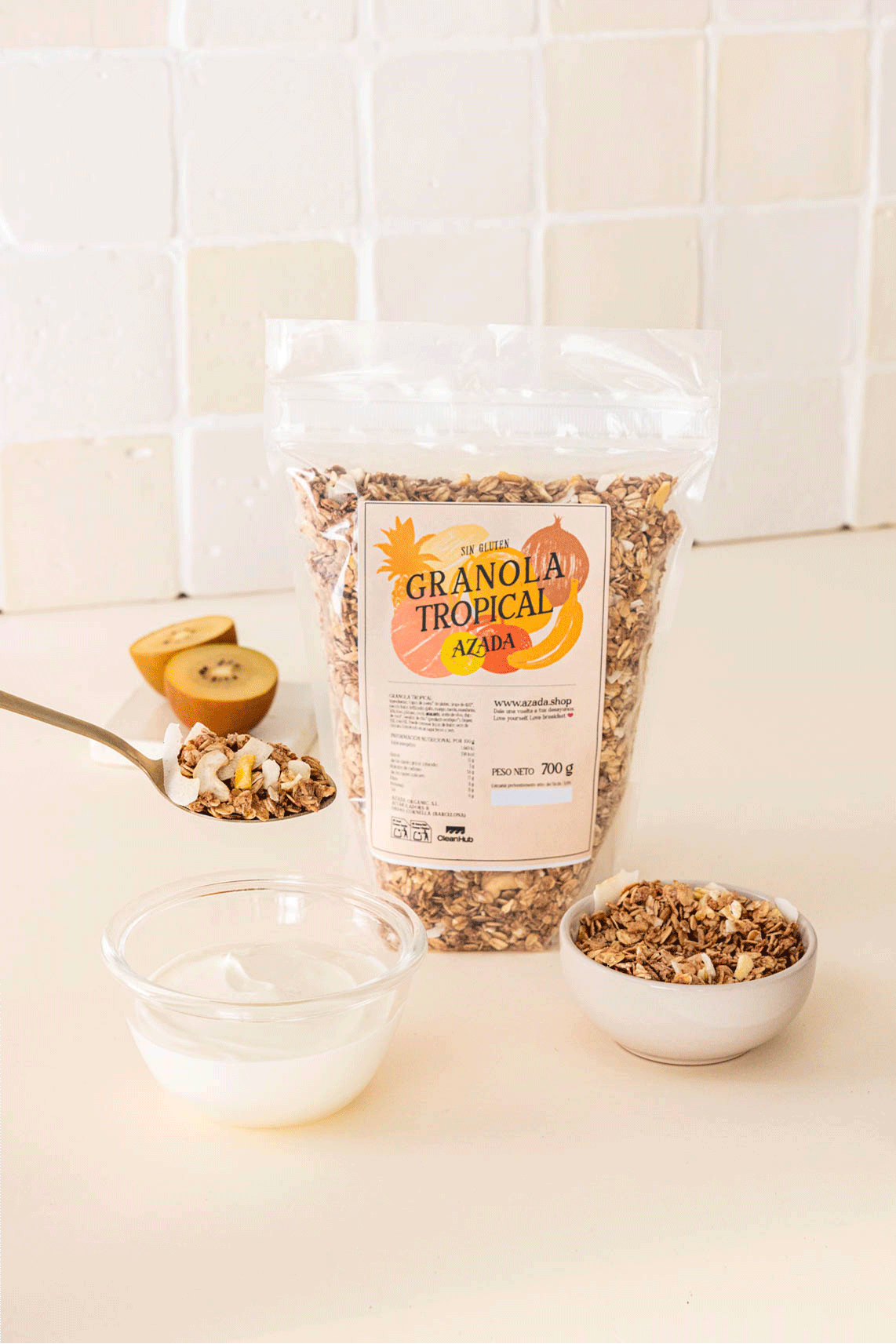 Granola tropical sin gluten