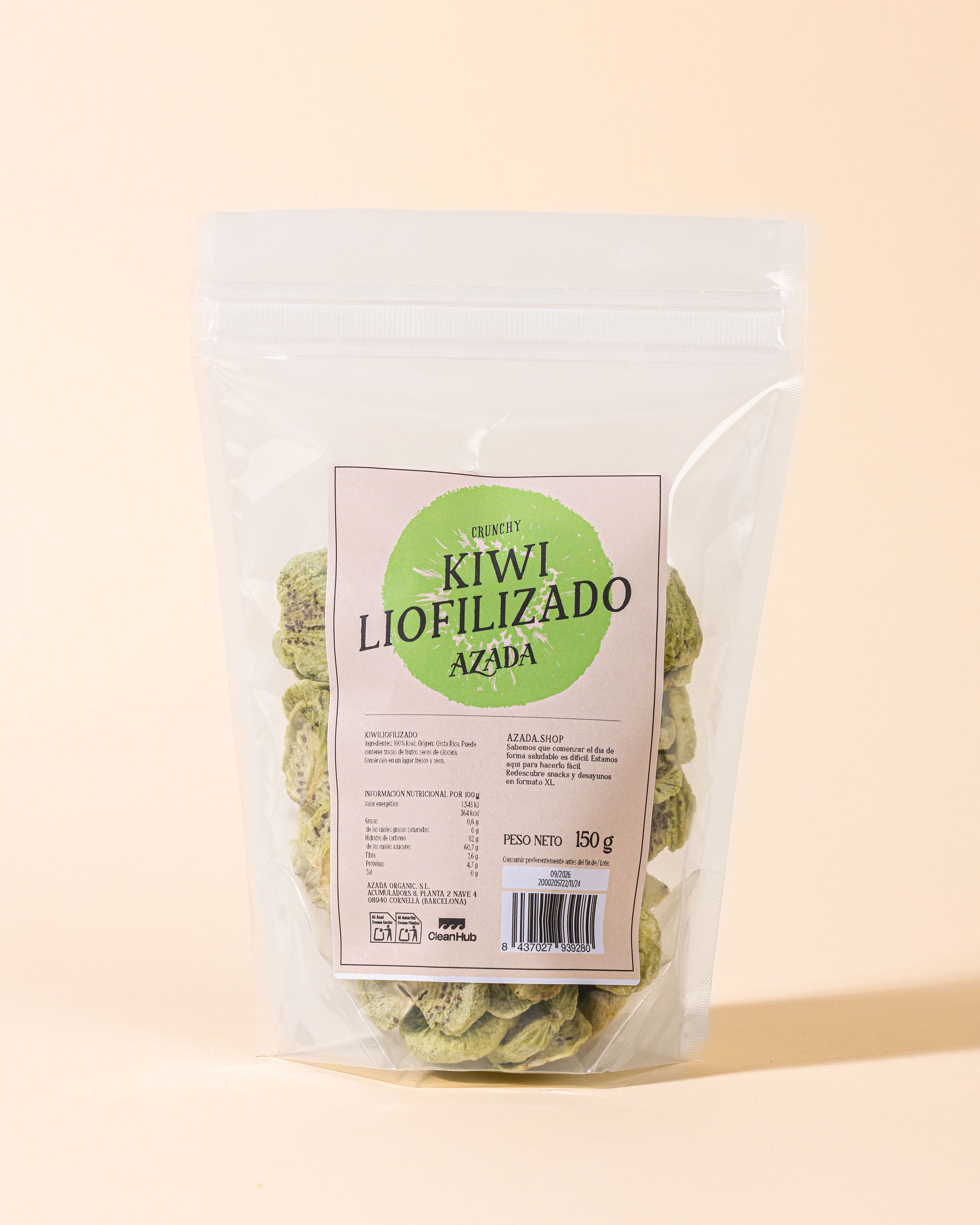 Kiwi liofilizado
