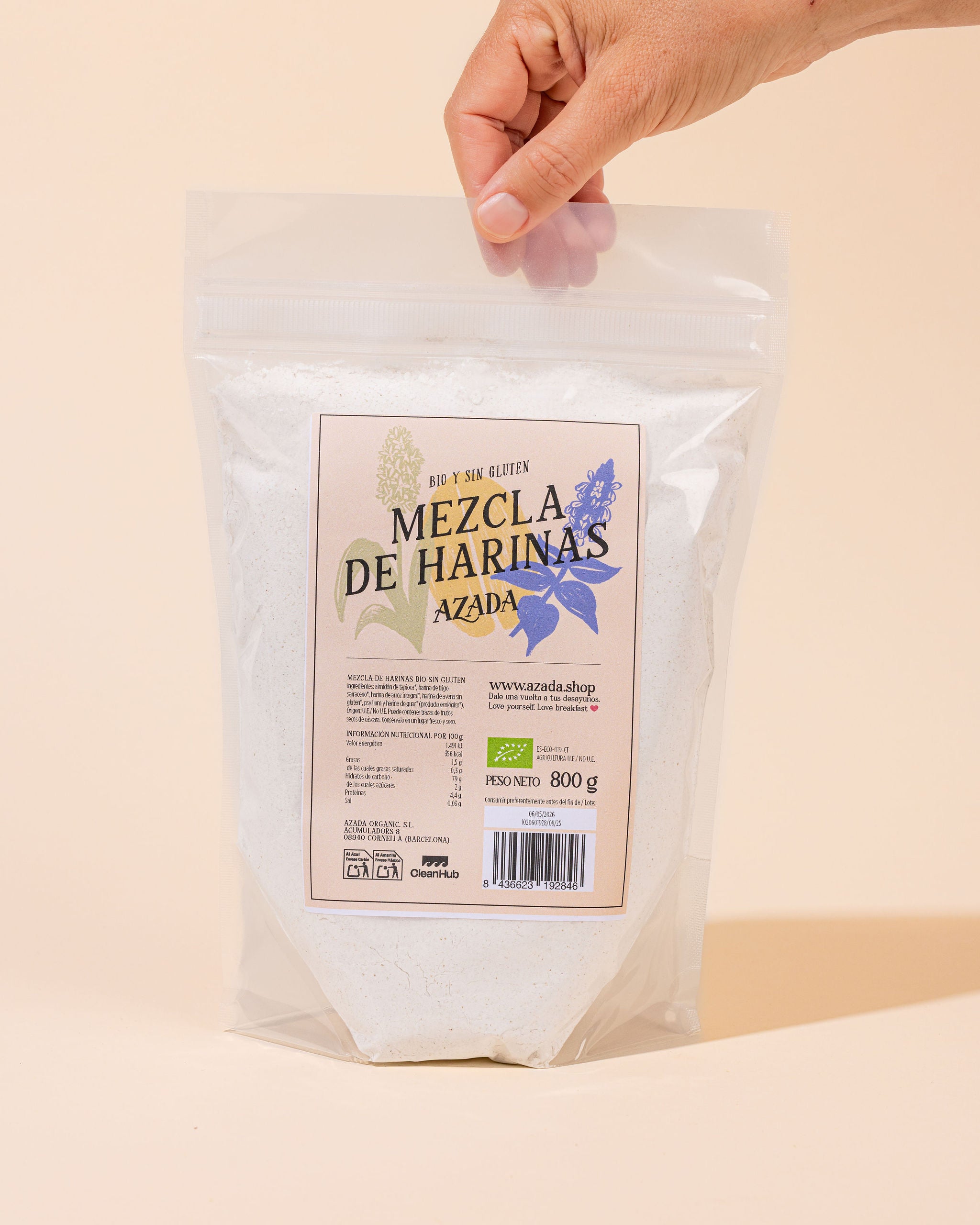 Mezcla de harinas bio sin gluten