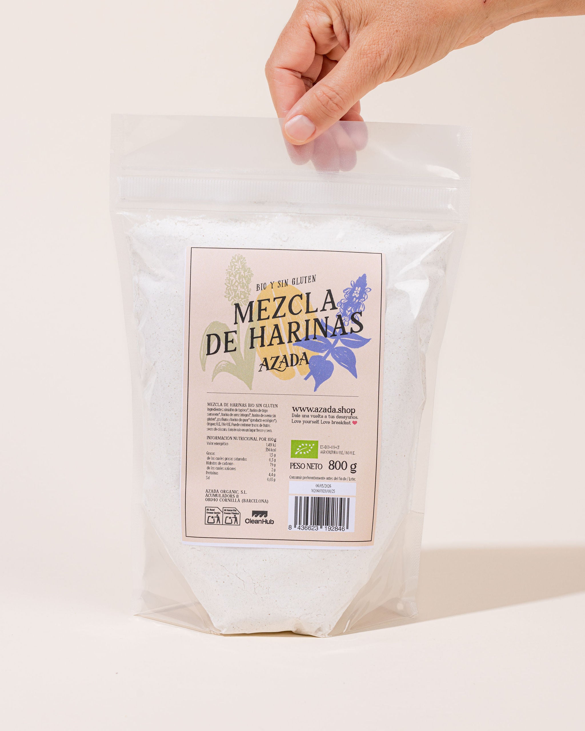 Mezcla de harinas bio sin gluten