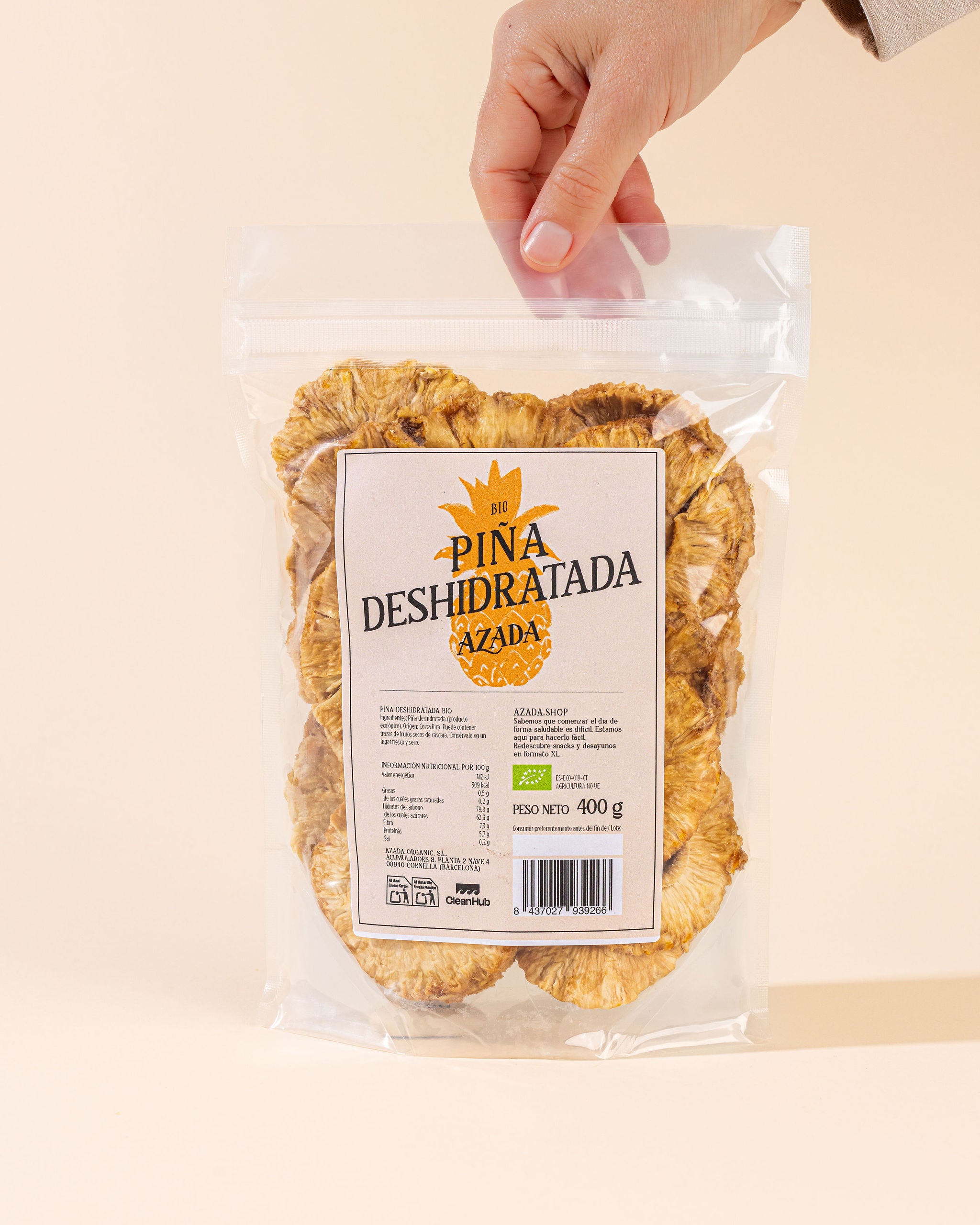 Piña deshidratada bio