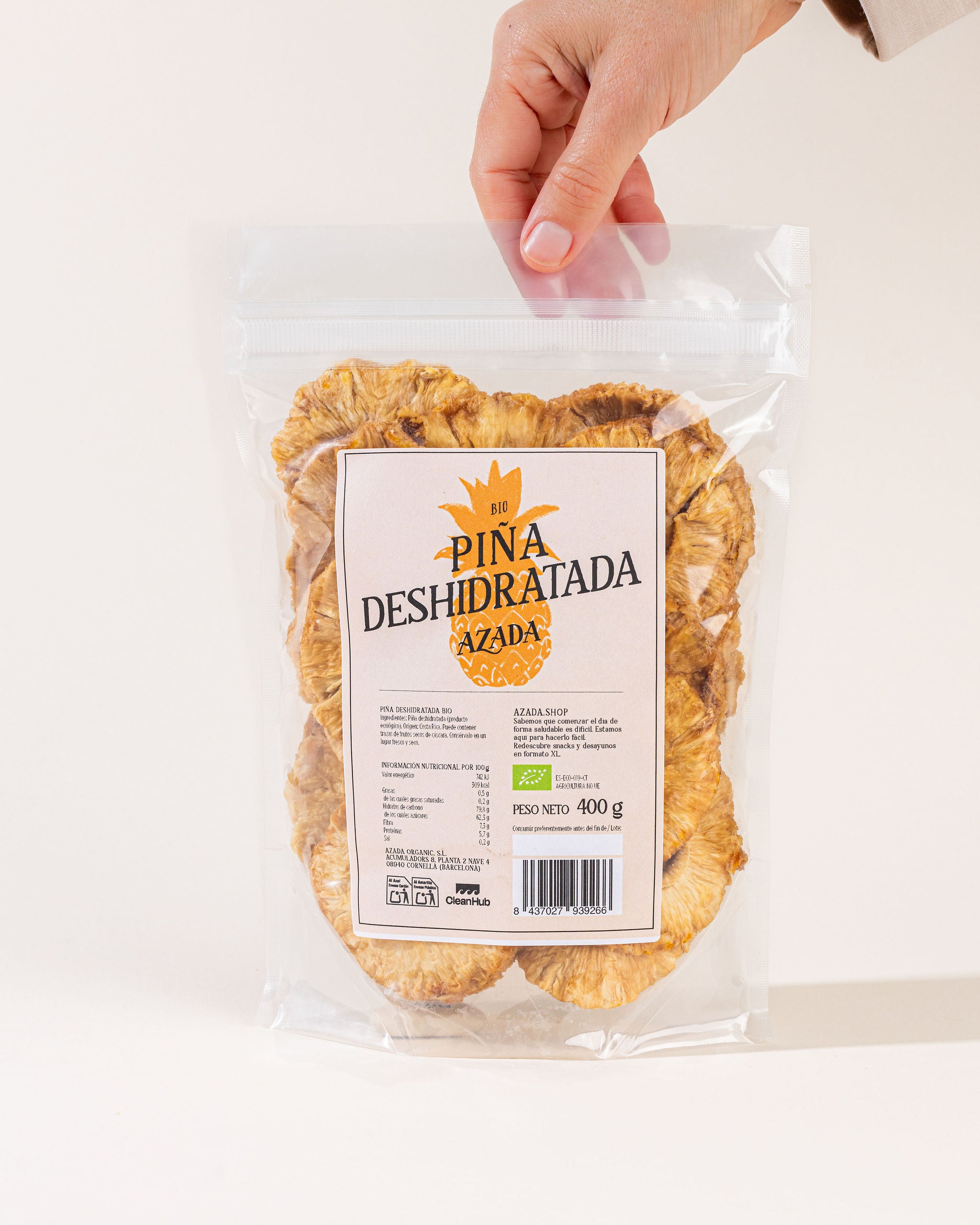 Bio-getrocknete Ananas