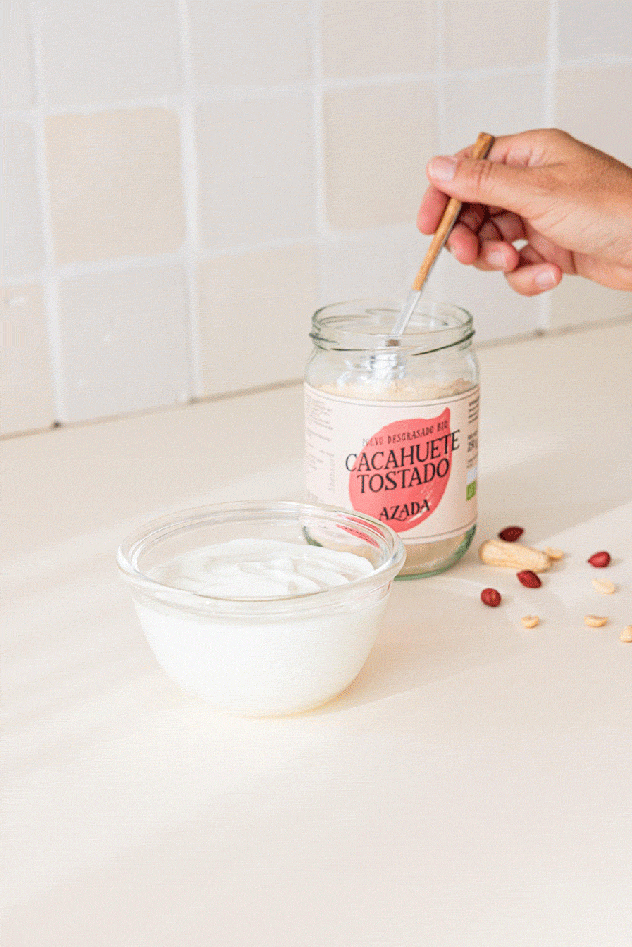 Polvo de cacahuete desgrasado bio