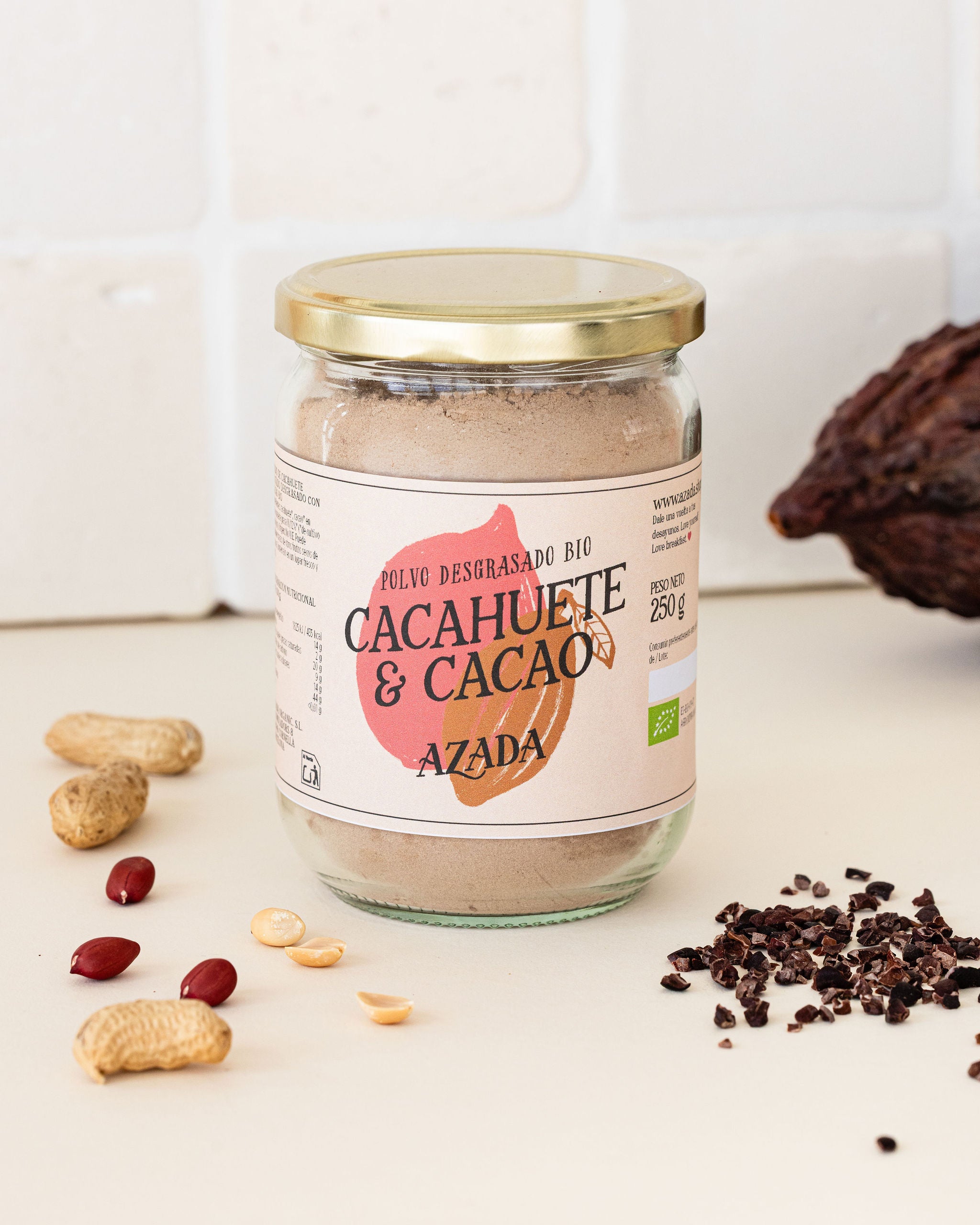 Polvo de Cacahuete desgrasado & Cacao bio
