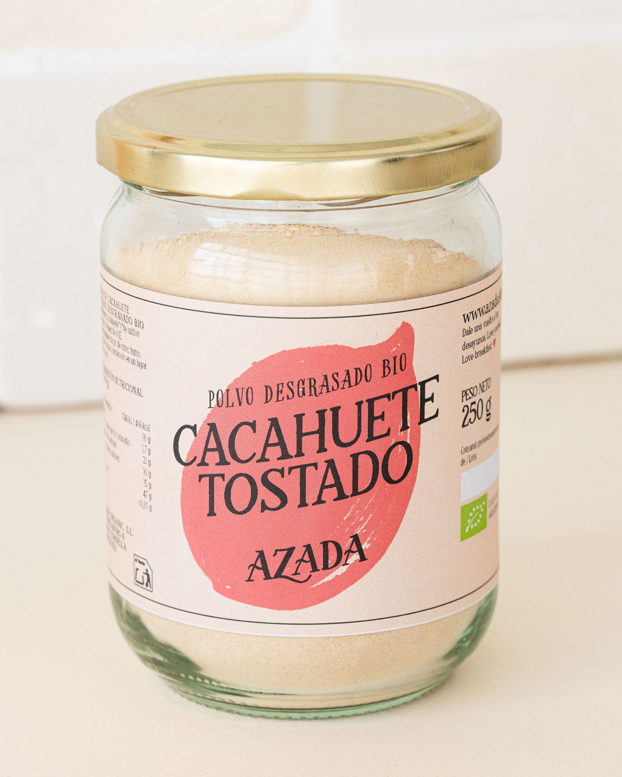 Polvo de cacahuete desgrasado bio