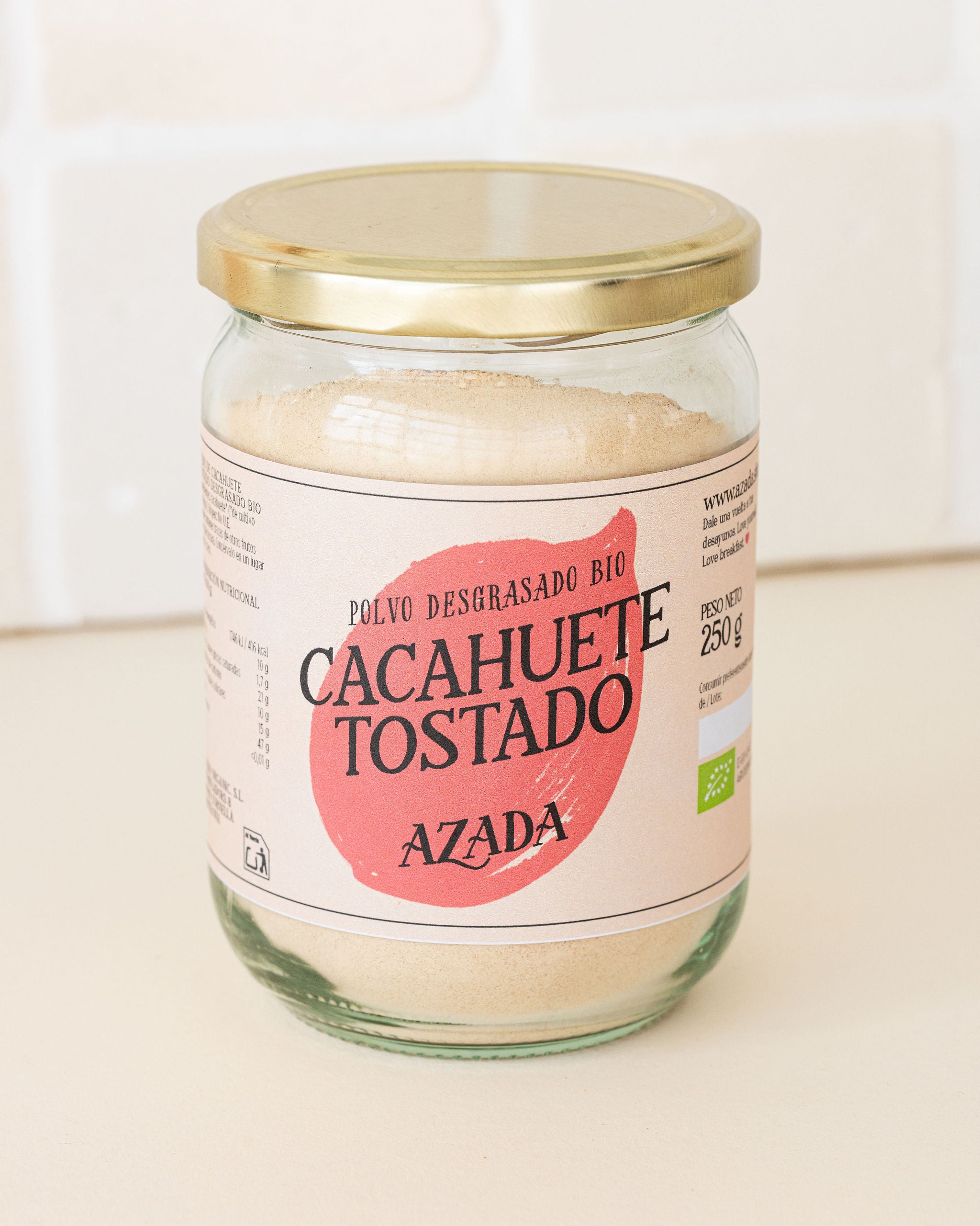 Polvo de cacahuete desgrasado bio