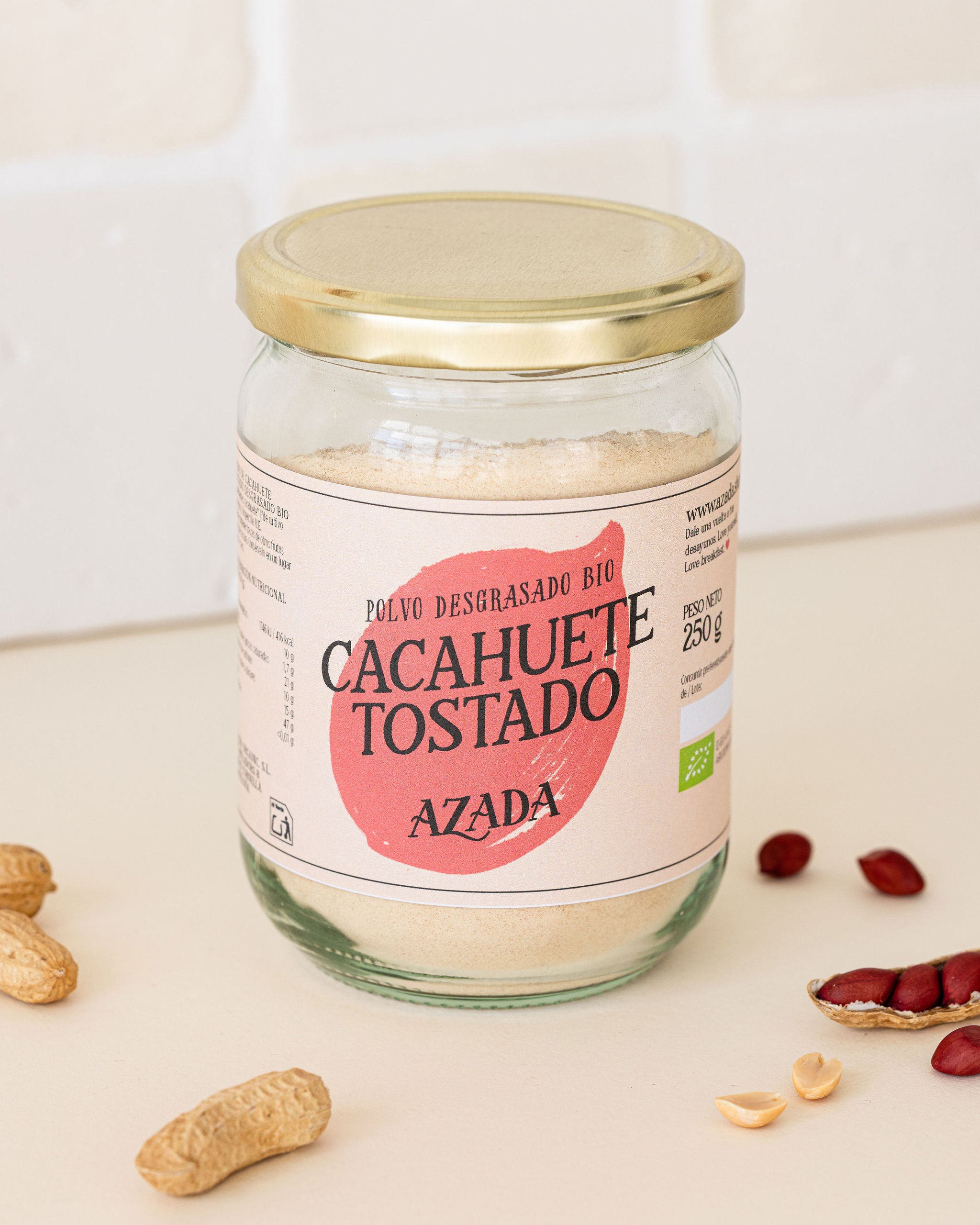 Polvo de cacahuete desgrasado bio