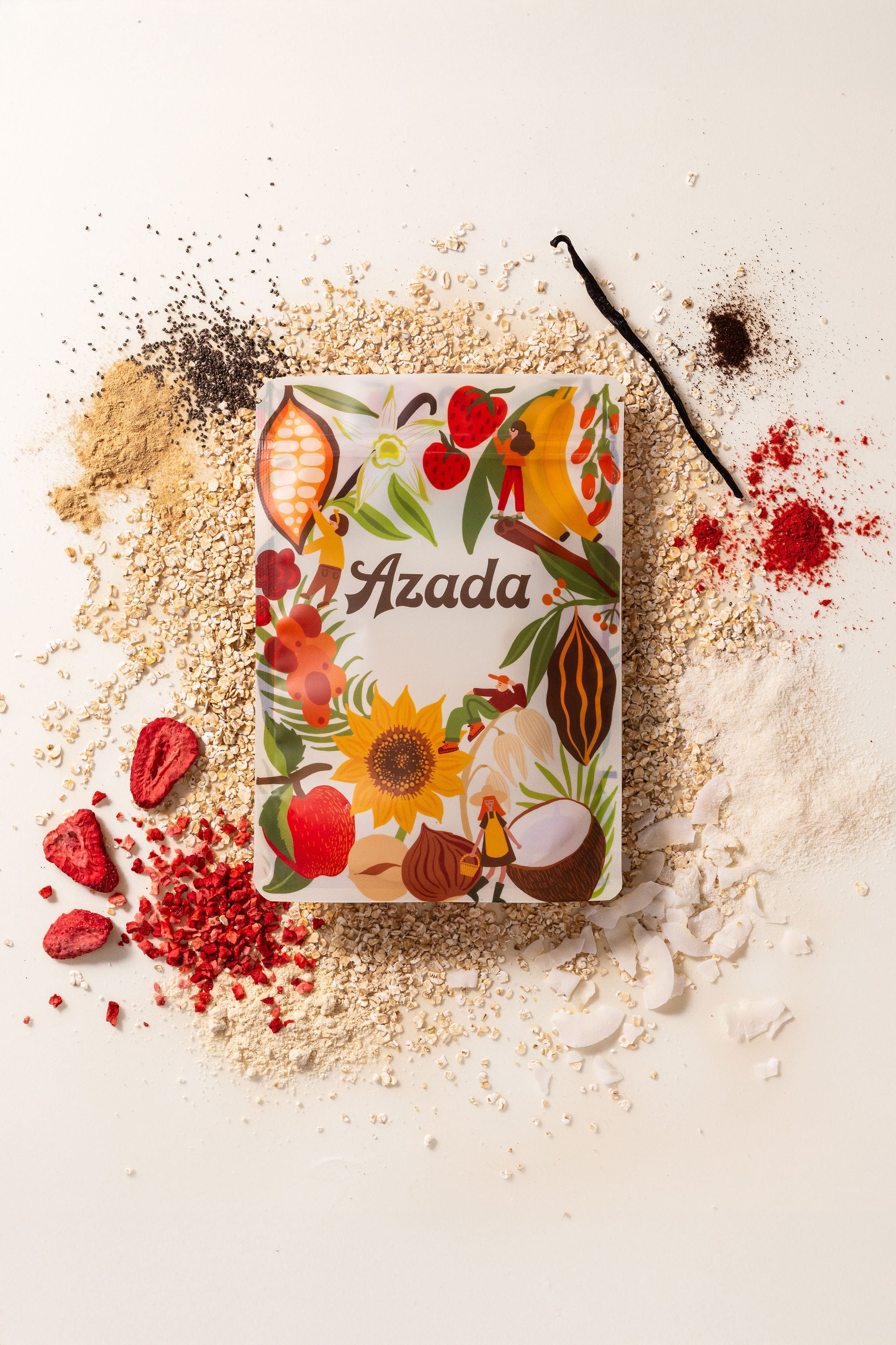 Organic Strawberry Coconut Cream Porridge/ overnight oats