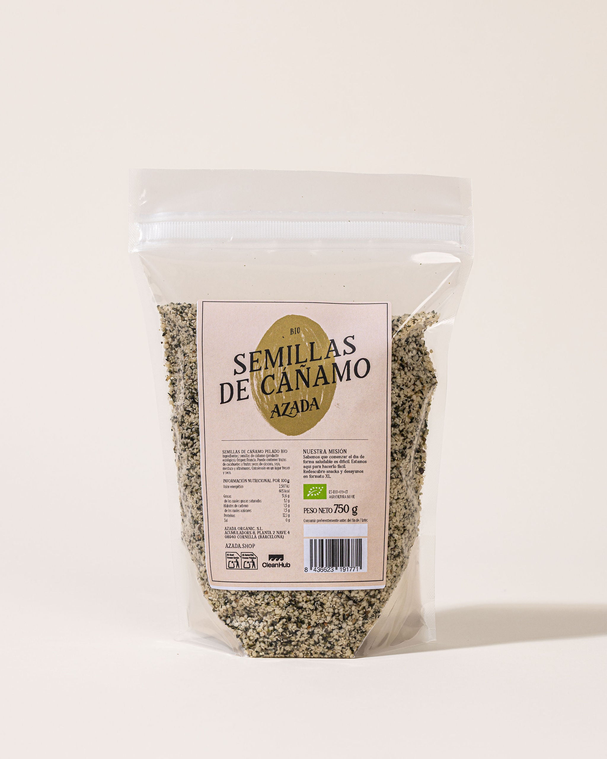 Organic hemp seeds
