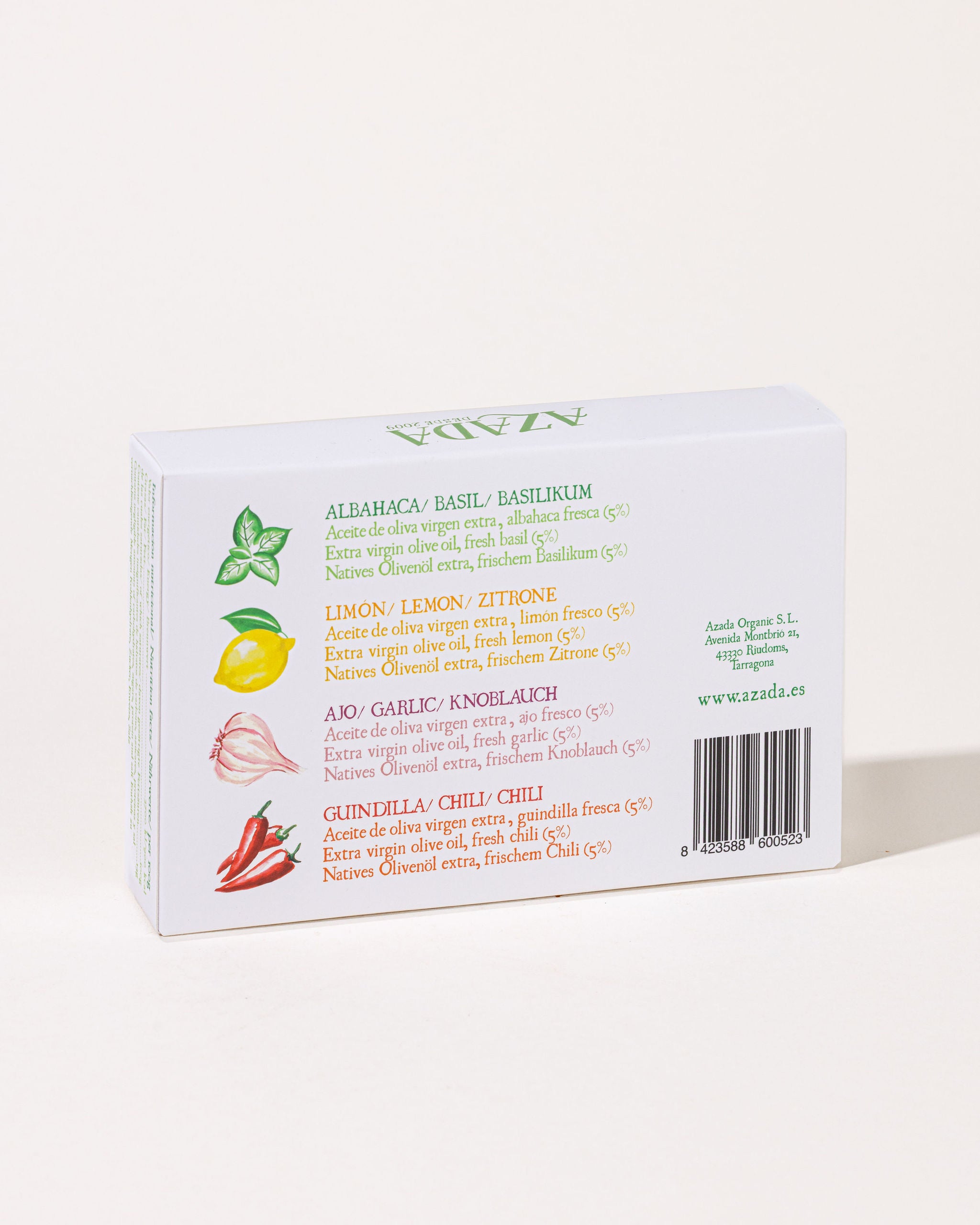 Set aromatisierter Olivenöle