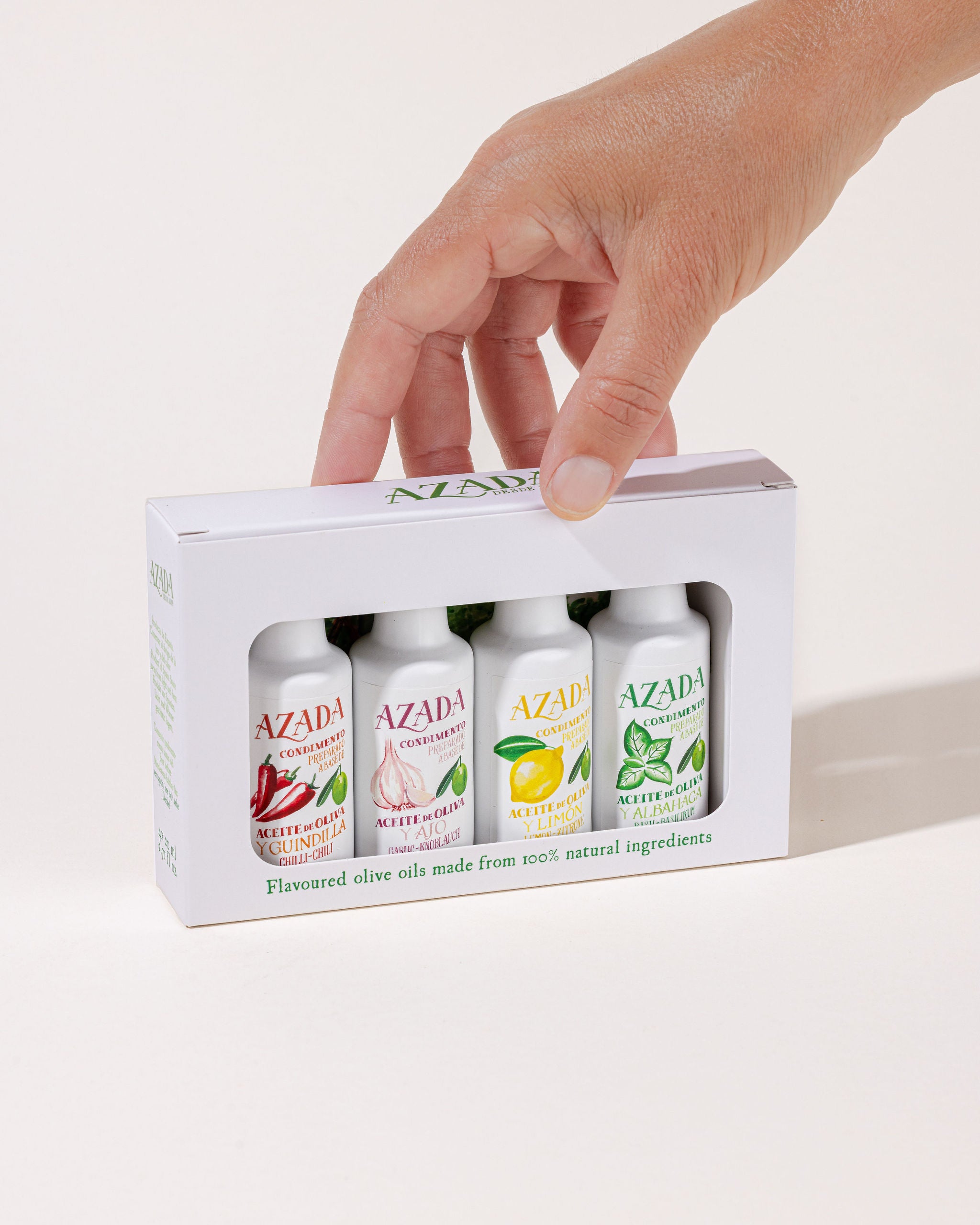 Set aromatisierter Olivenöle