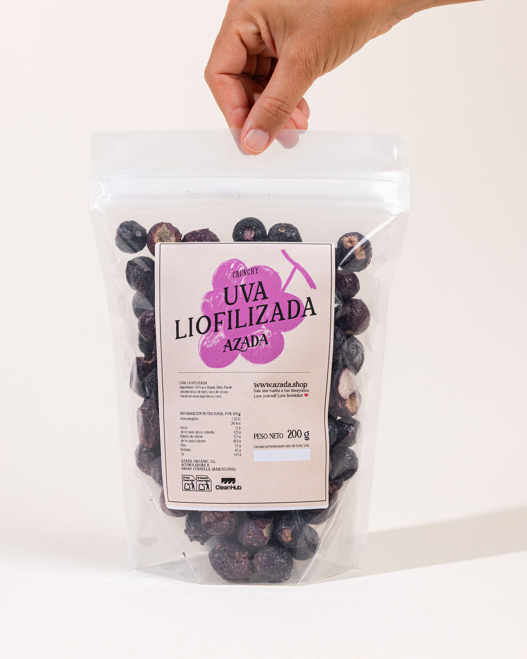 Gefriergetrocknete Trauben