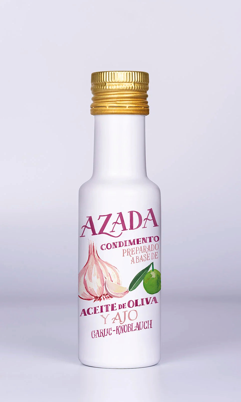 Bio-Olivenöl und Knoblauch