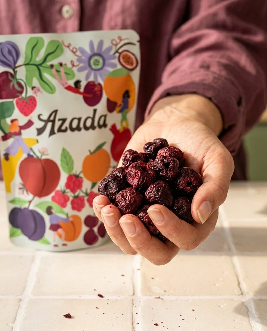 Cerezas liofilizadas
