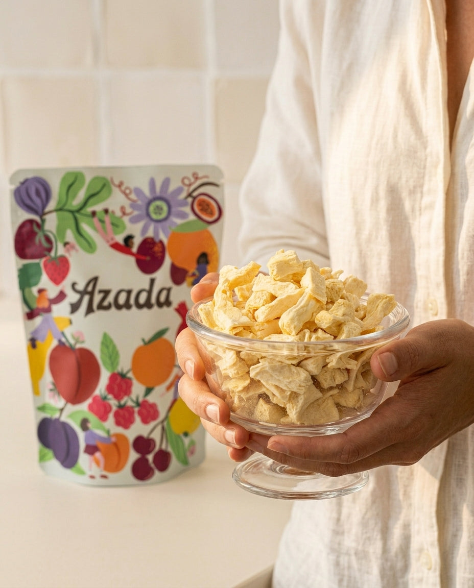 Piña liofilizada