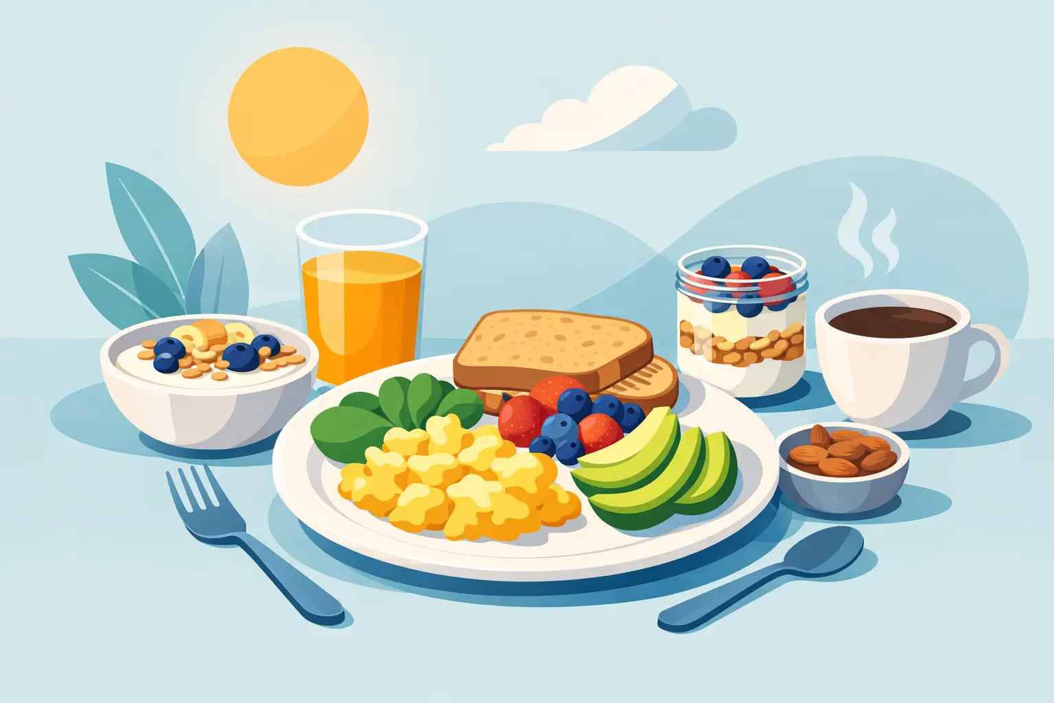 Cómo armar desayuno balanceado de verdad