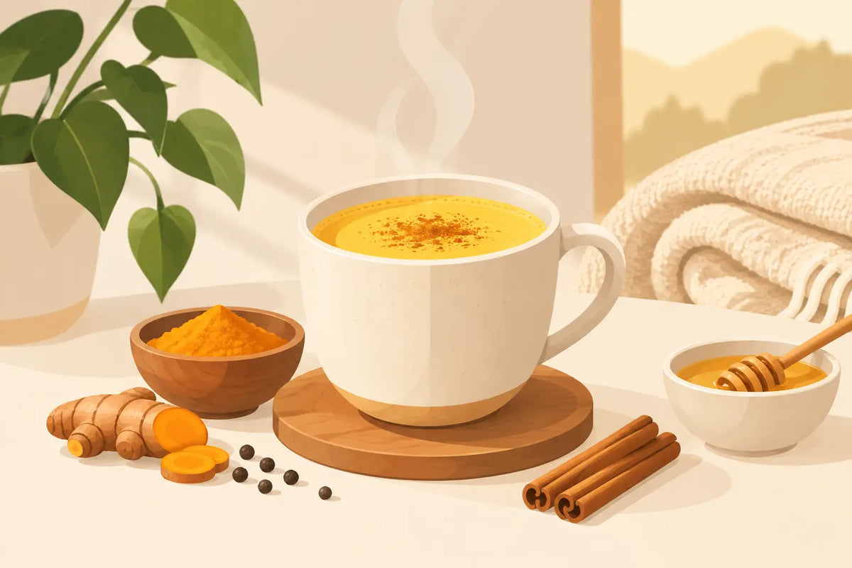 Golden milk para una rutina cálida y limpia