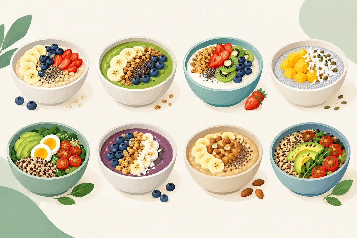 8 ejemplos de bowls nutritivos para desayunar