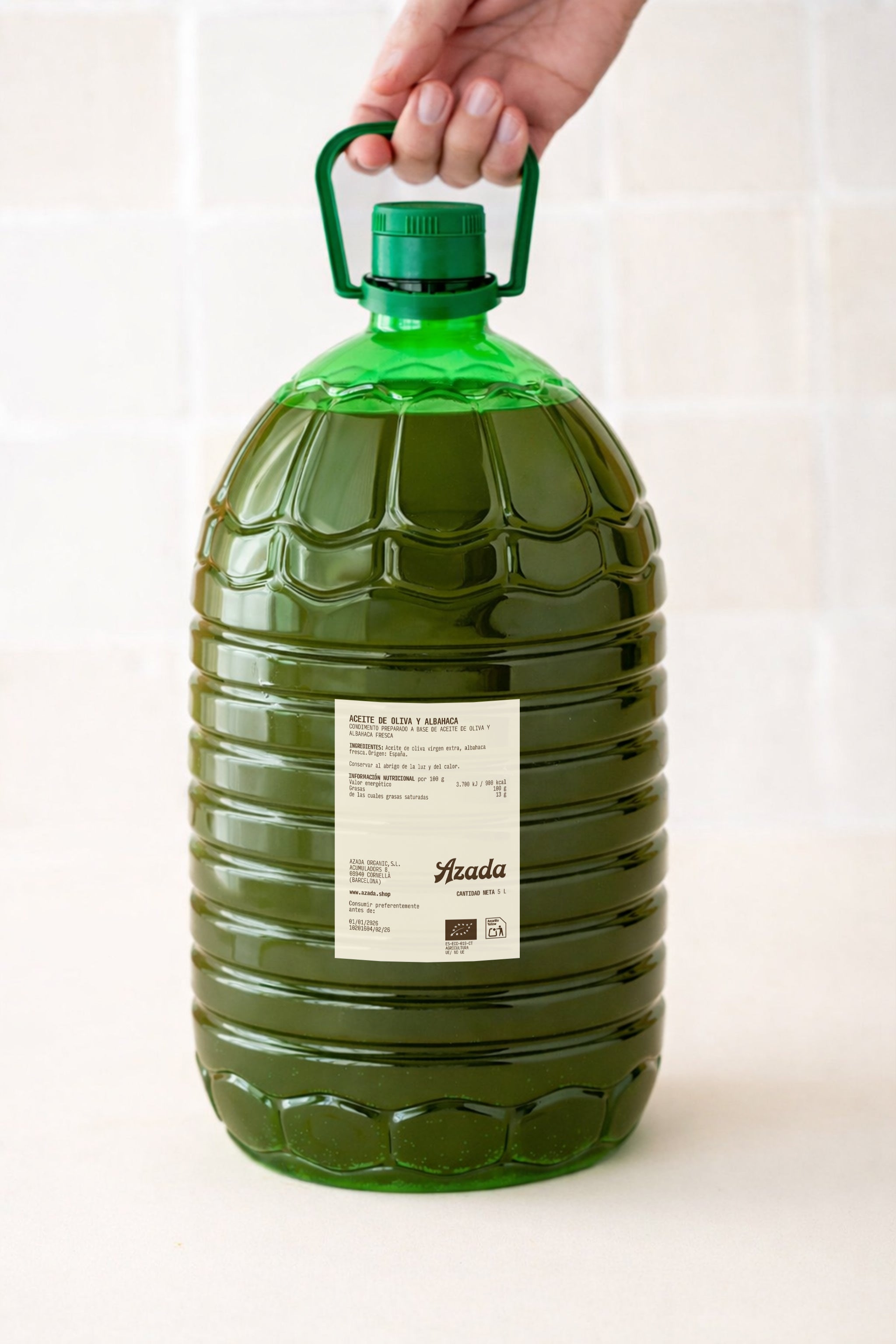 Aceite de Oliva y albahaca