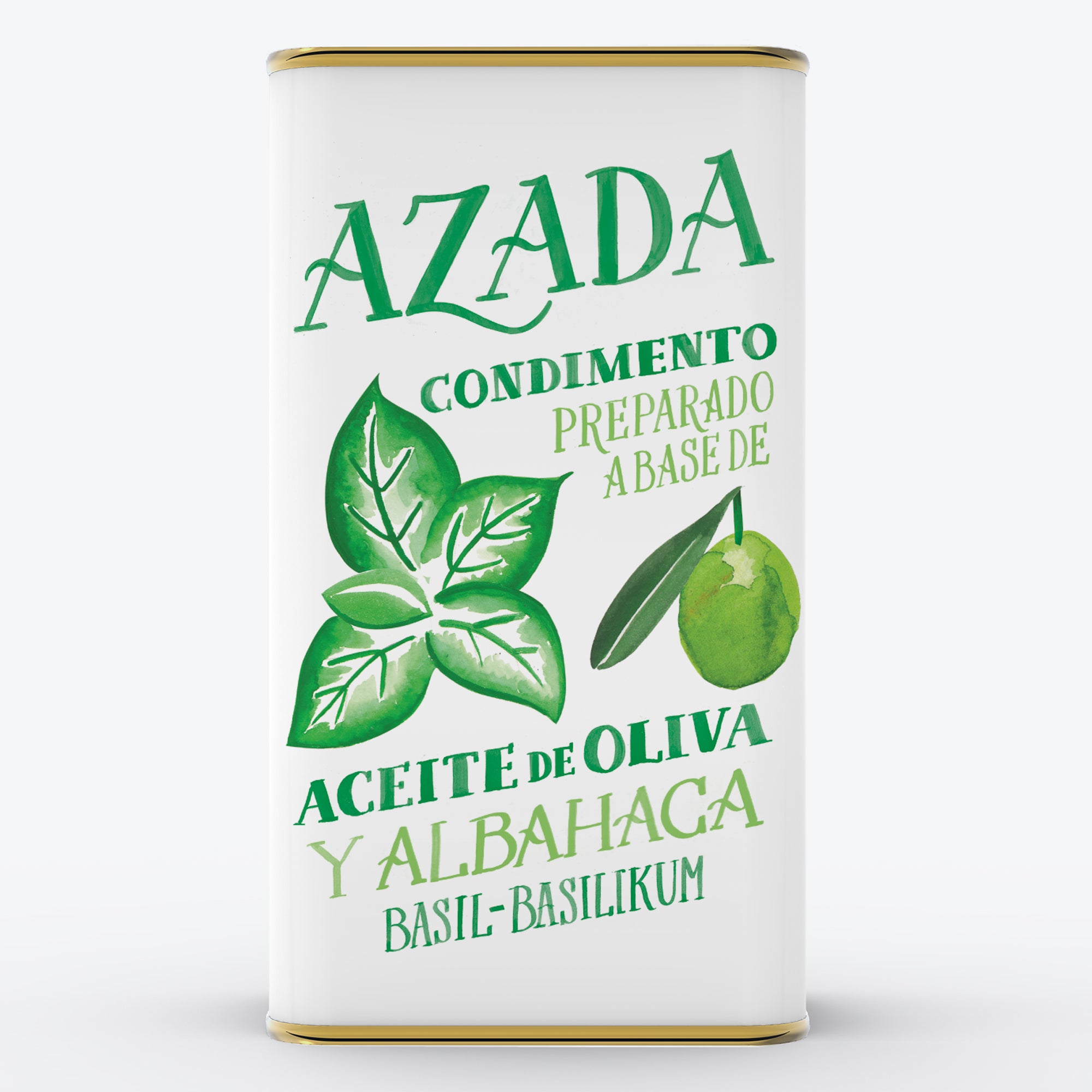 Aceite de Oliva y albahaca bio