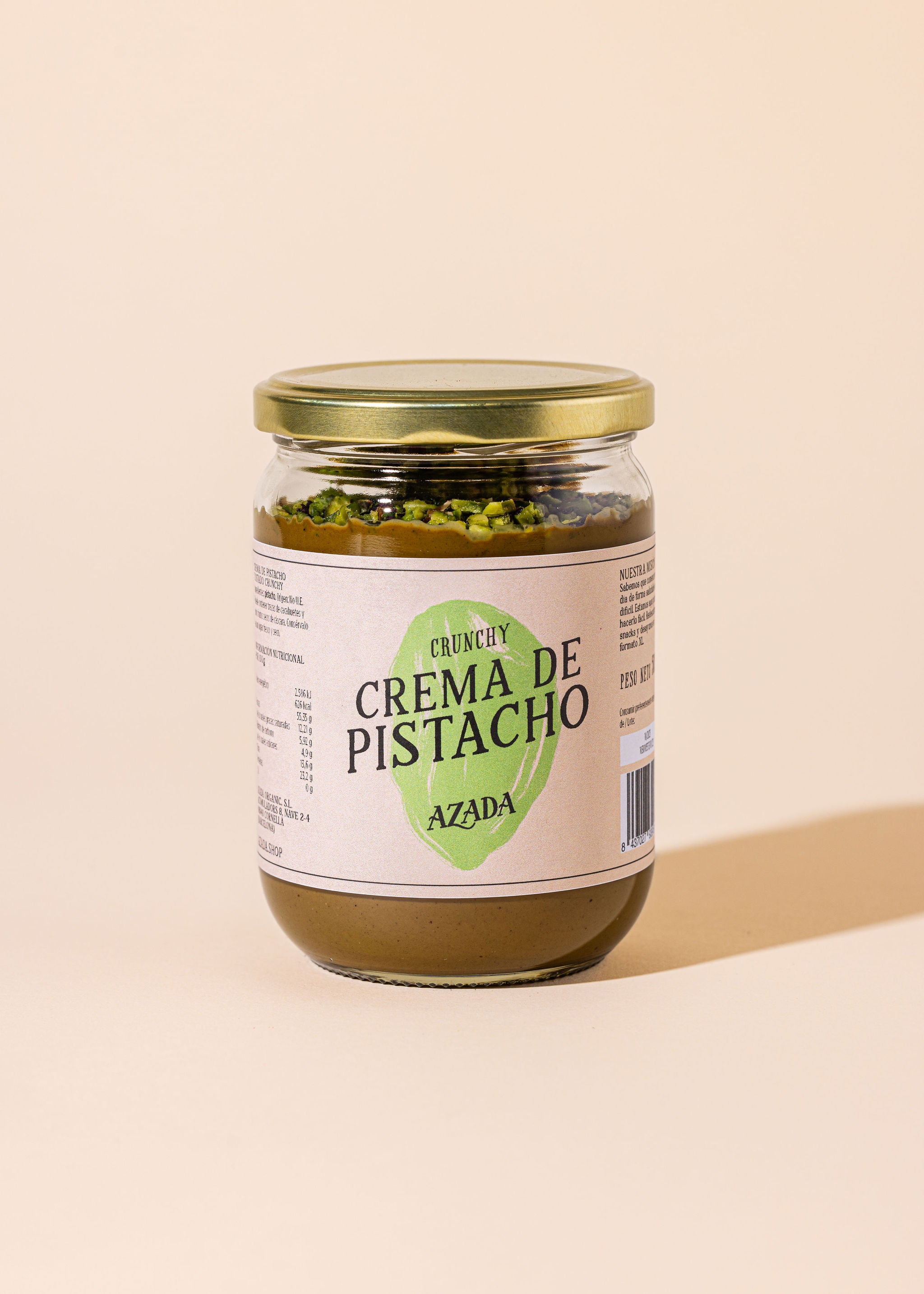 Crunchy pistachio butter