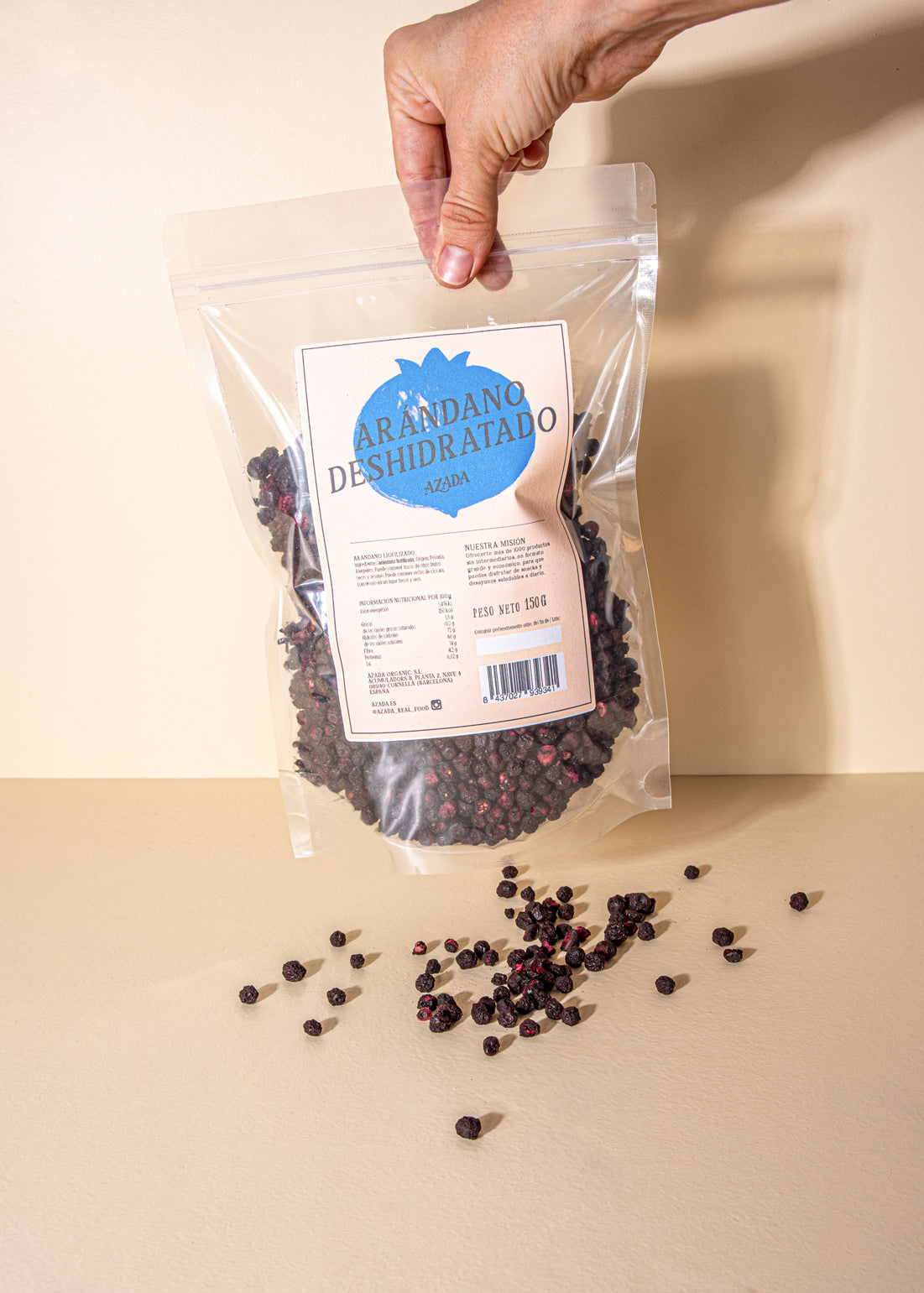 Freeze-dried blueberry