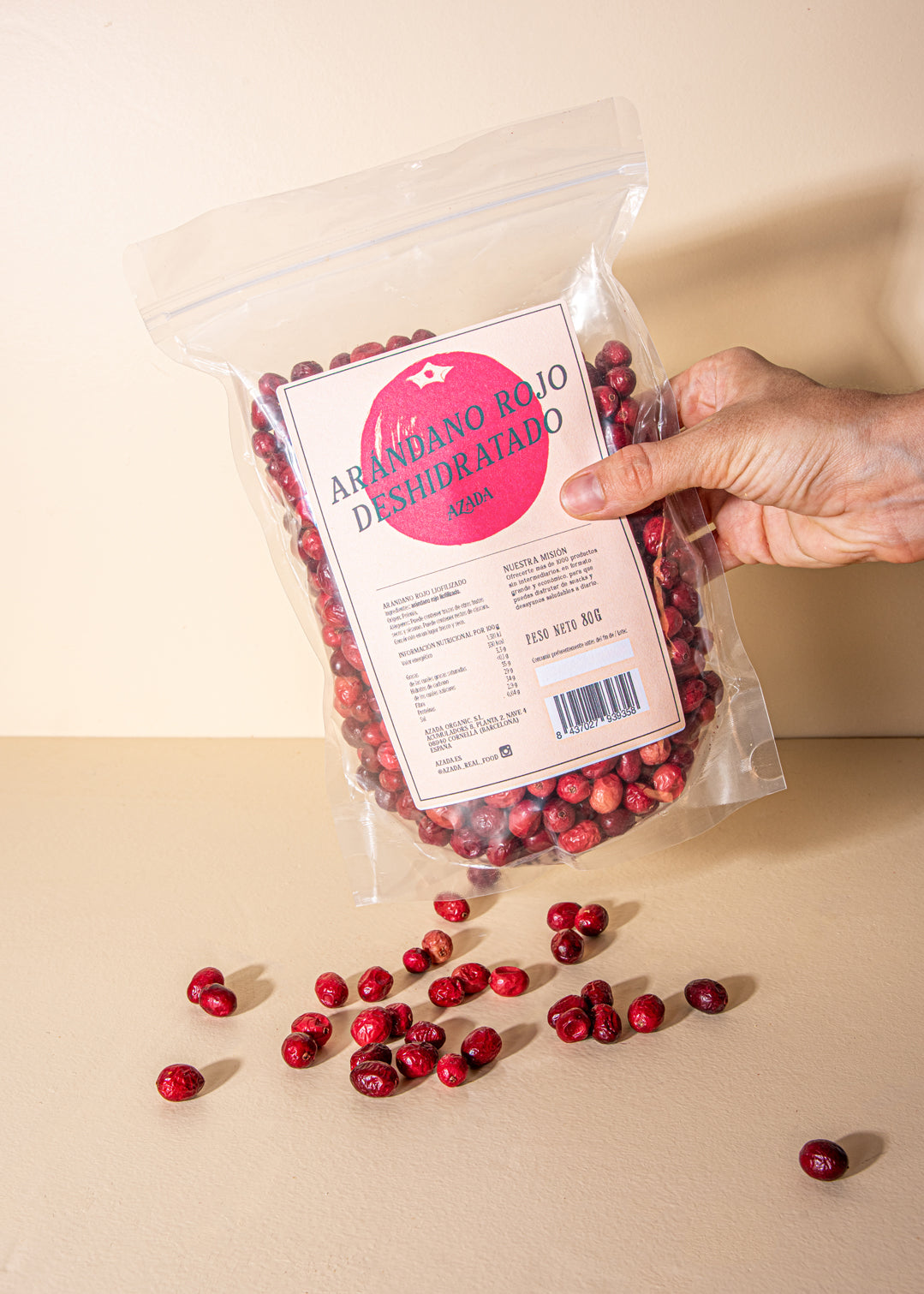 Freeze-dried cranberry