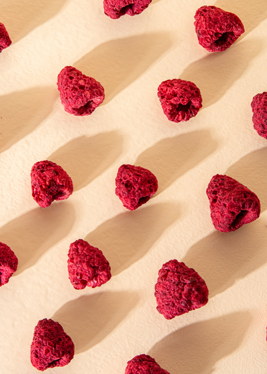 Freeze-dried raspberry