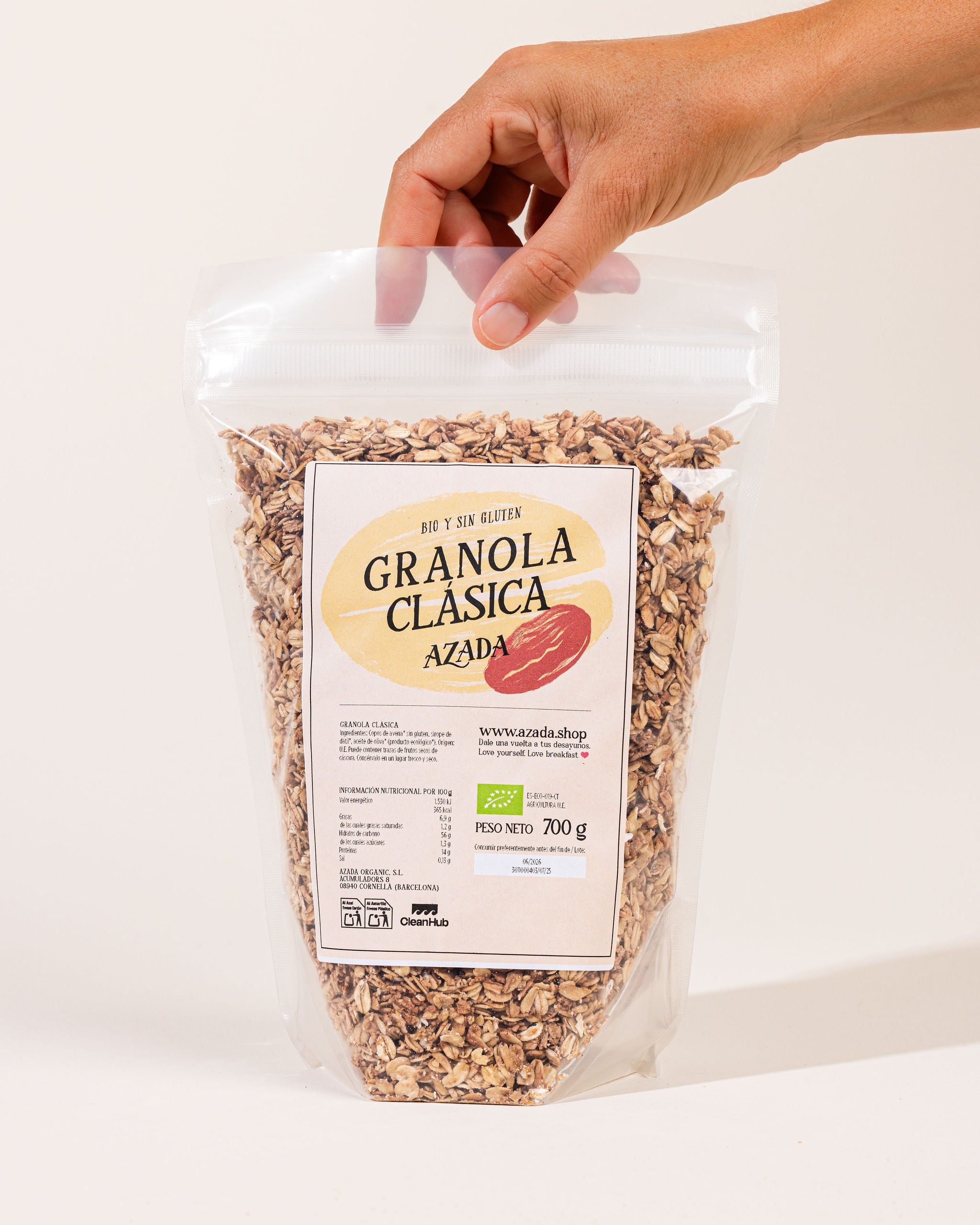 Granola clásica sin gluten bio