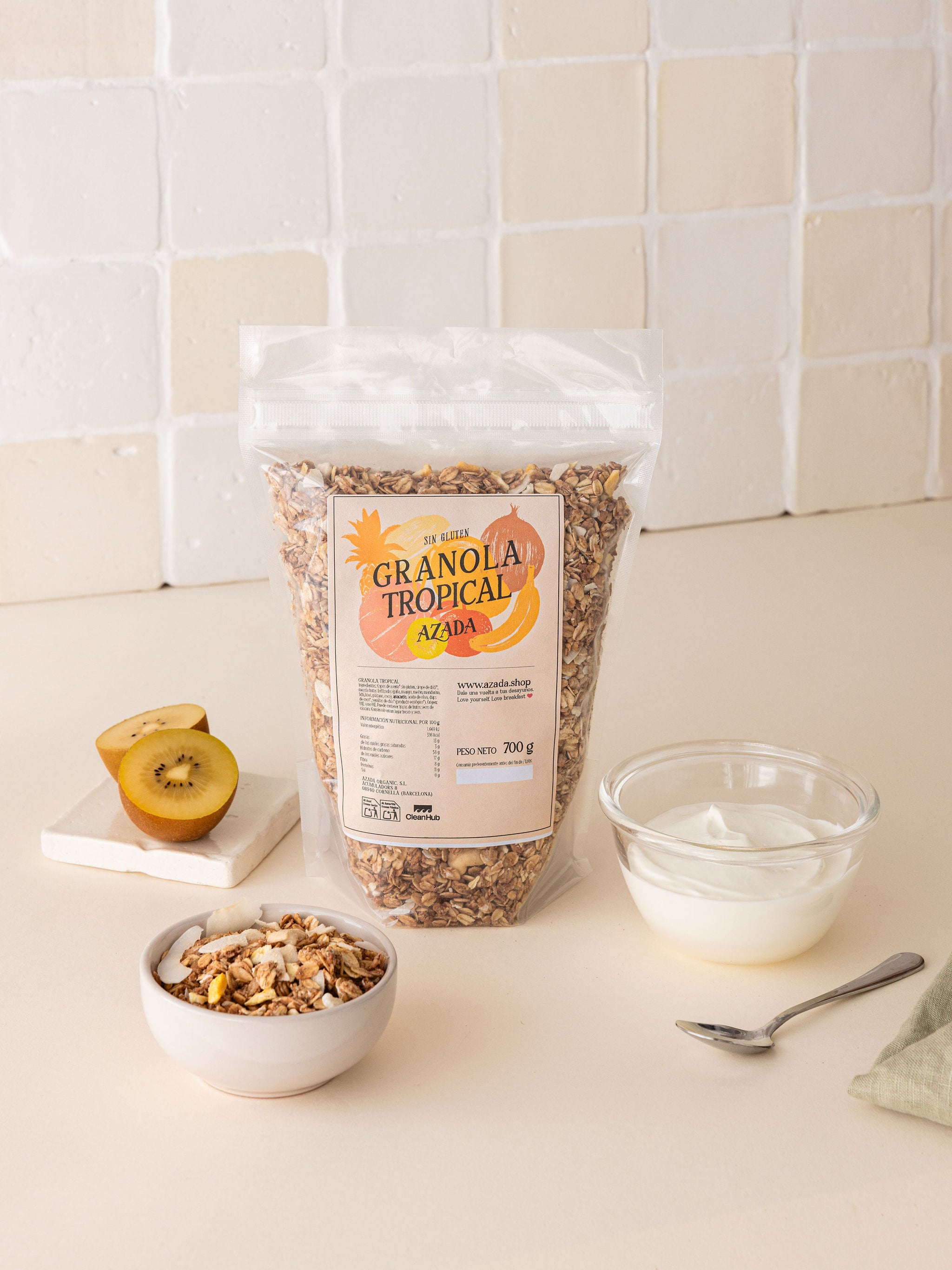 Granola tropical sin gluten