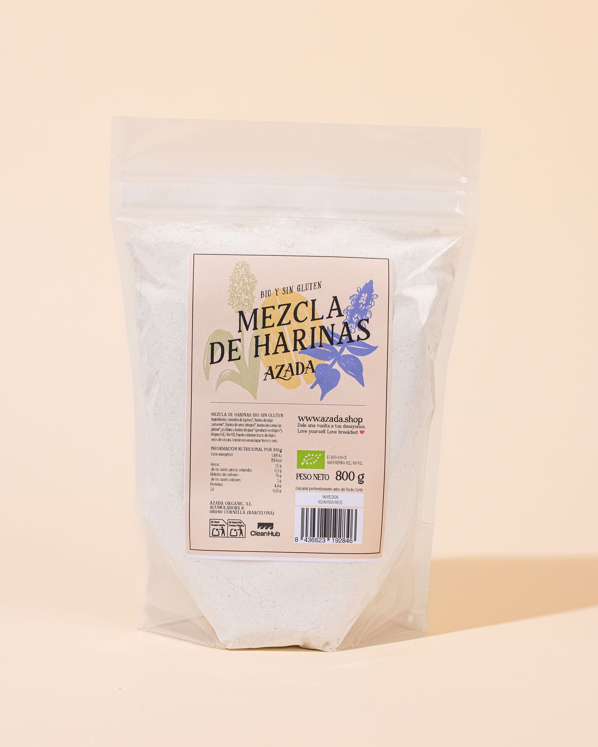 Mezcla de harinas bio sin gluten