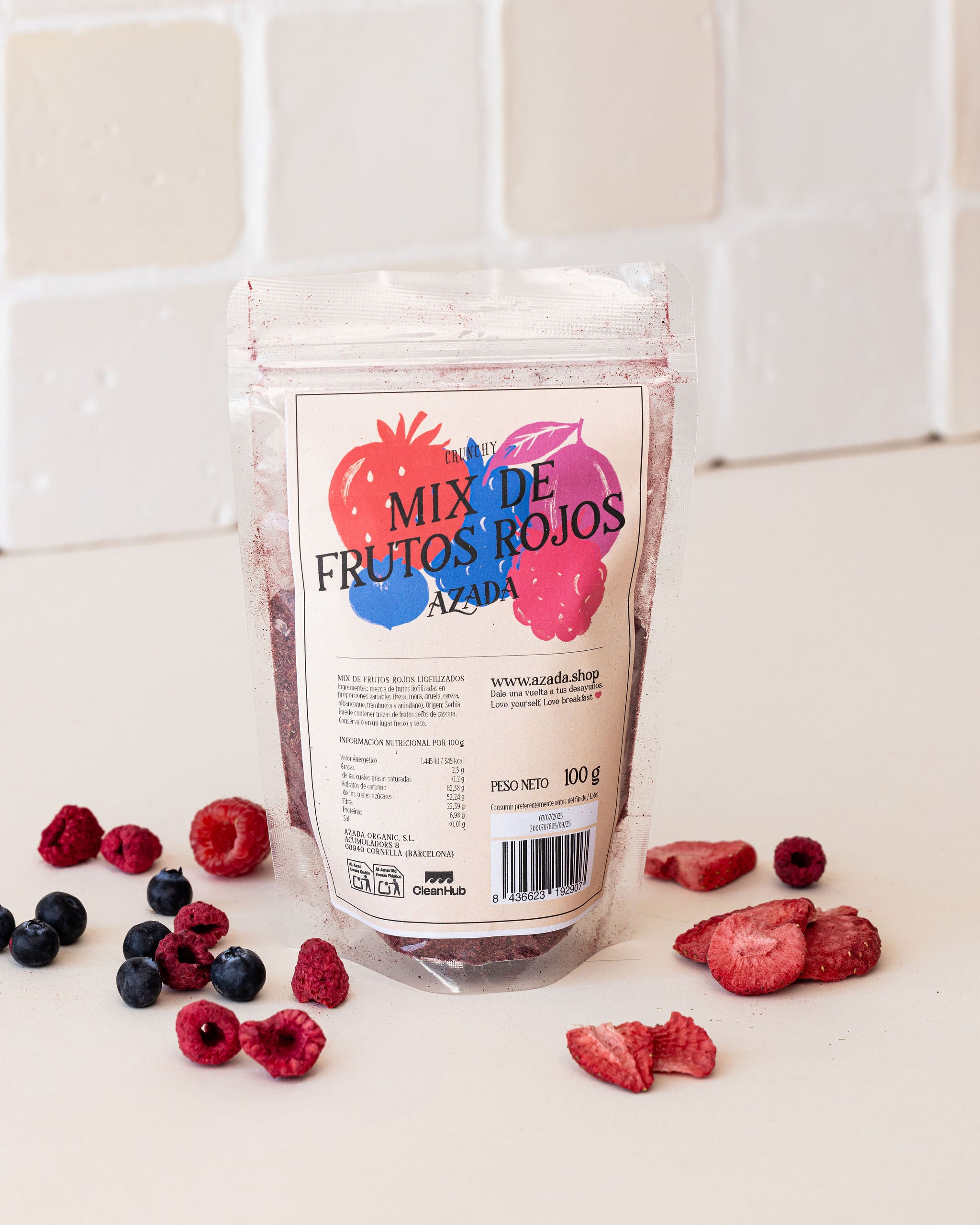 Mix de frutos rojos liofilizados